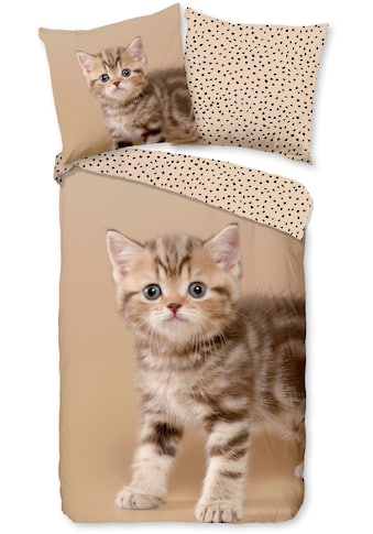 good morning Kinderbettwäsche »Stripe kitty« (2 tlg...