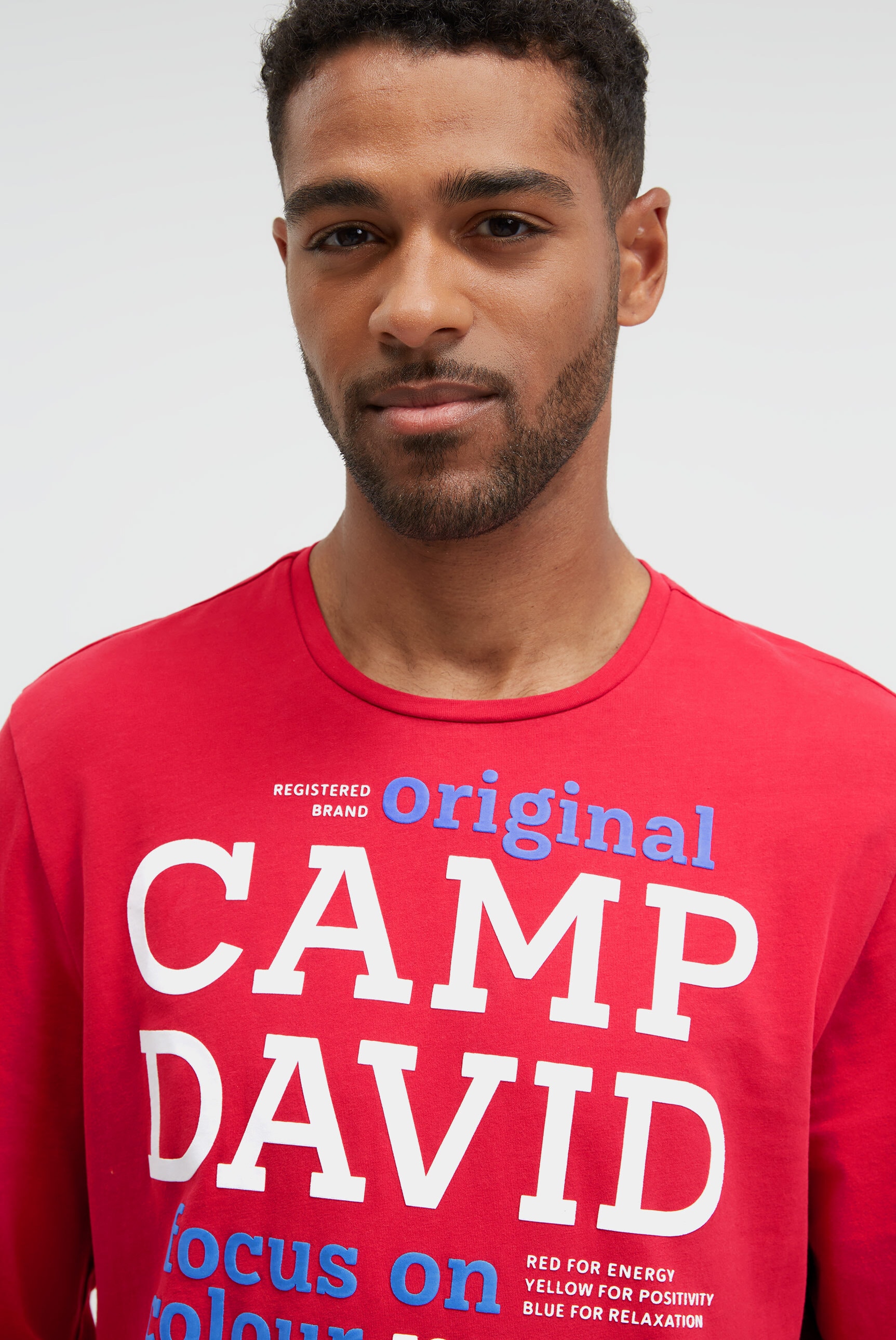 CAMP DAVID Rundhalsshirt aus Baumwolle