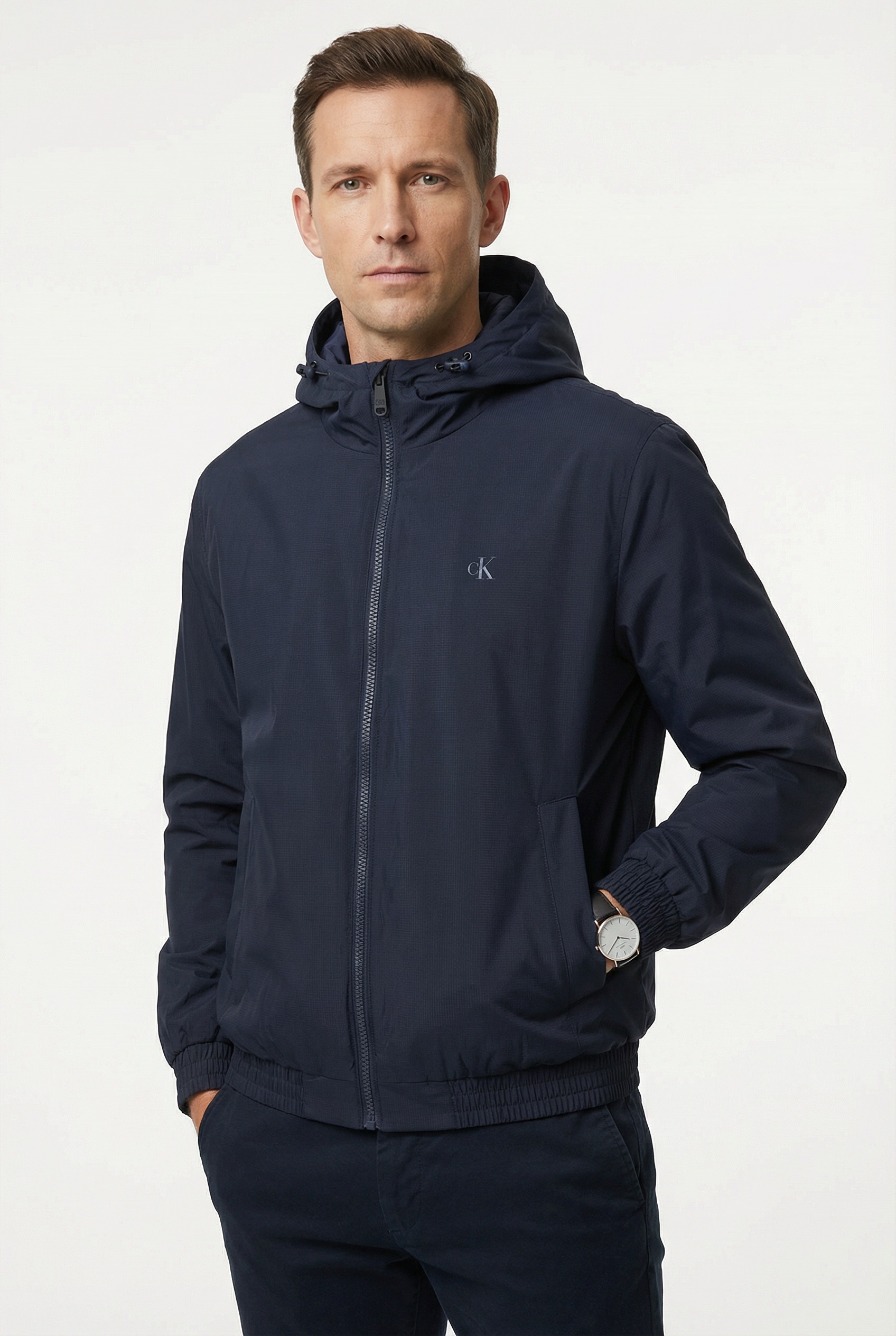 Calvin Klein Jeans Blouson mit Kapuze Regular Fit, verstellbare Kapuze günstig online kaufen