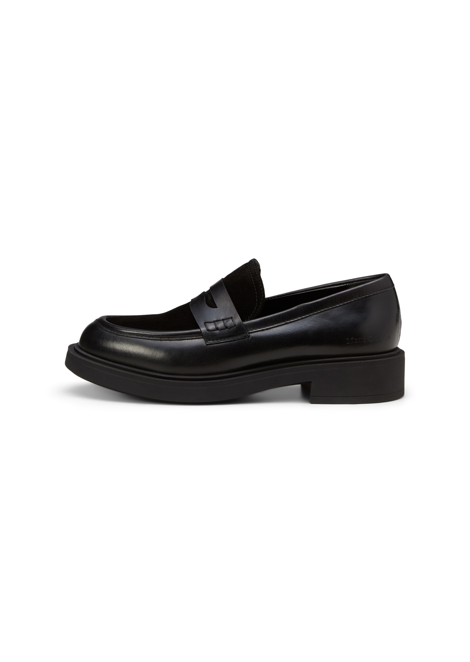 Marc O'Polo Loafer »aus Leder-Mix: glatt und Velours«