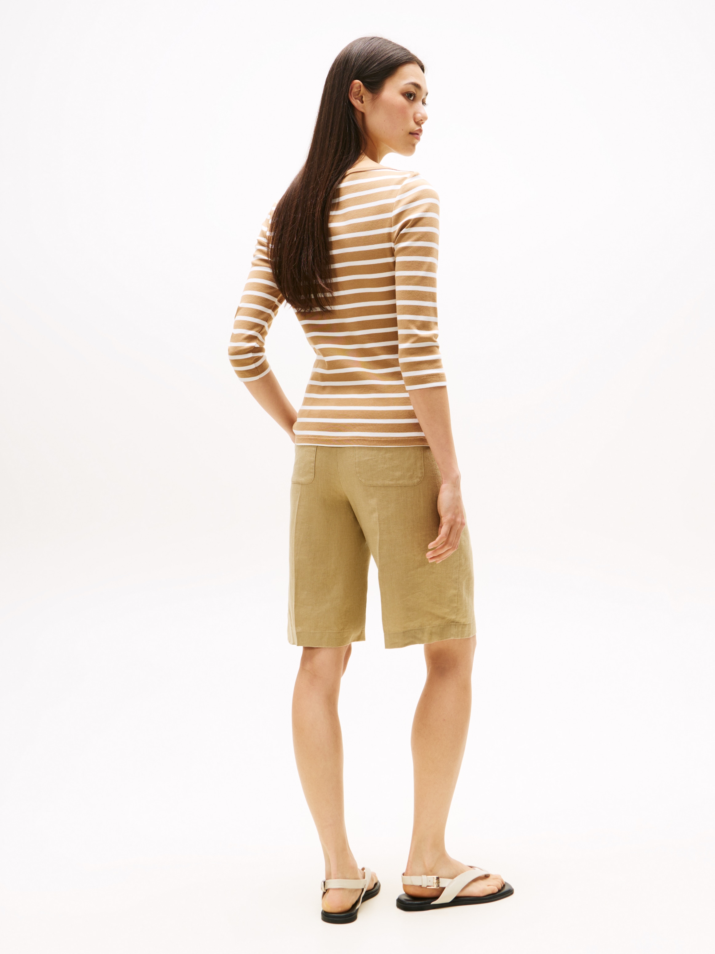 Tommy Hilfiger 3/4-Arm-Shirt »NEW CODY SLIM BOAT-NK 3/4SLV«, mit Logostickerei