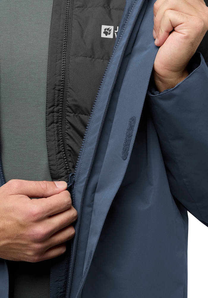 Jack Wolfskin 3-in-1-Funktionsjacke »ROMBERG 3IN1 JKT M«, mit Kapuze