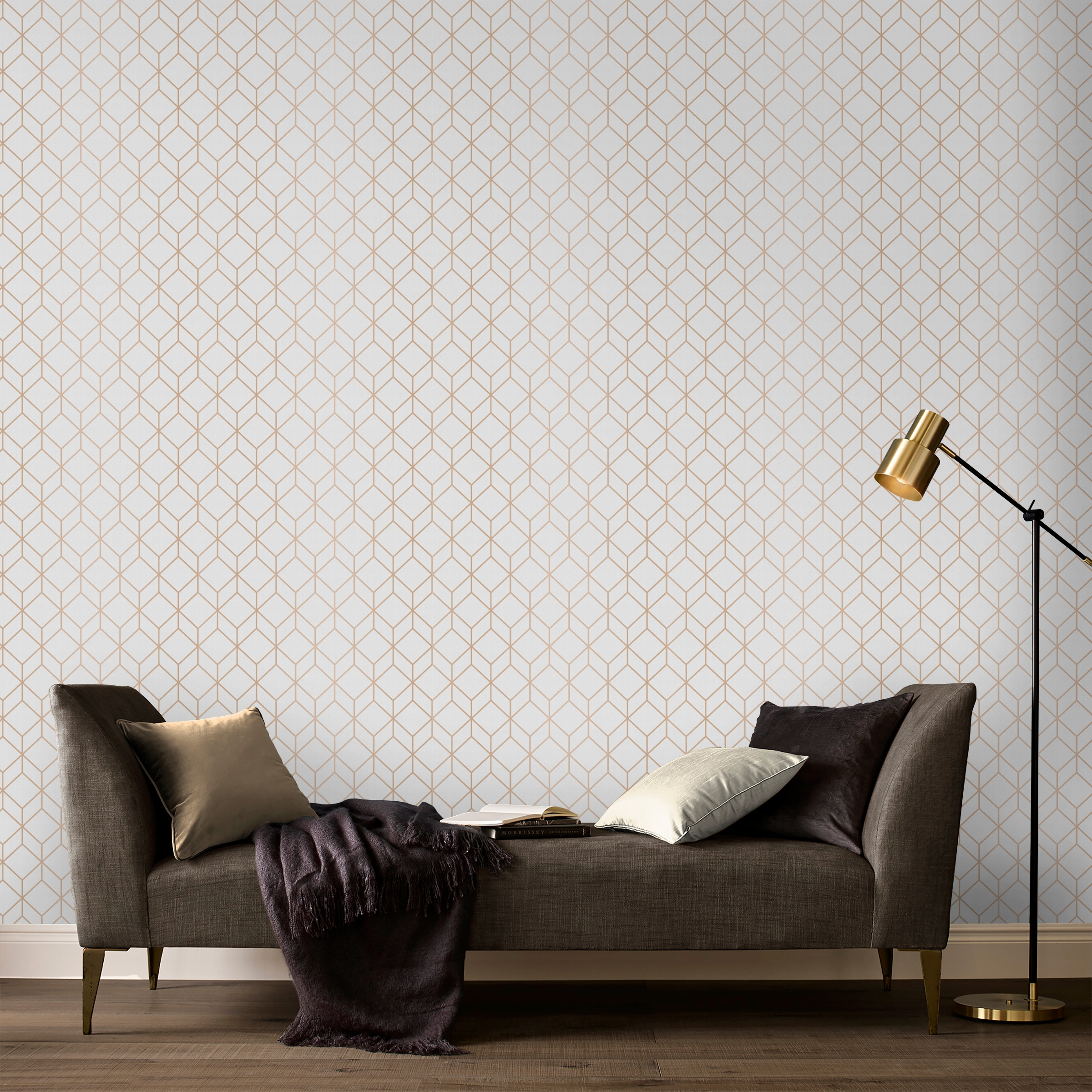 Superfresco Easy Vliestapete »Myrtle Geo«, geometrisch, 1000 cm Länge