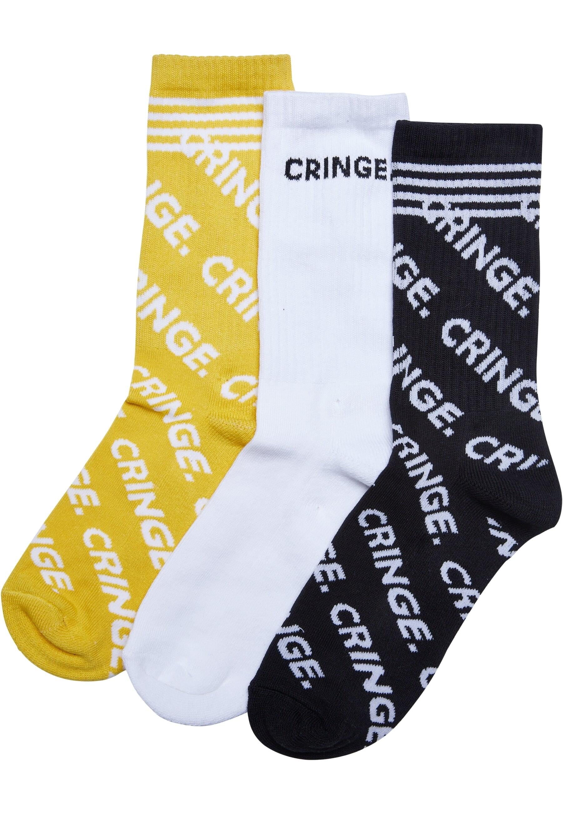 MisterTee Basicsocken »MisterTee Unisex Cringe Socks 3-Pack«, (1 Paar)