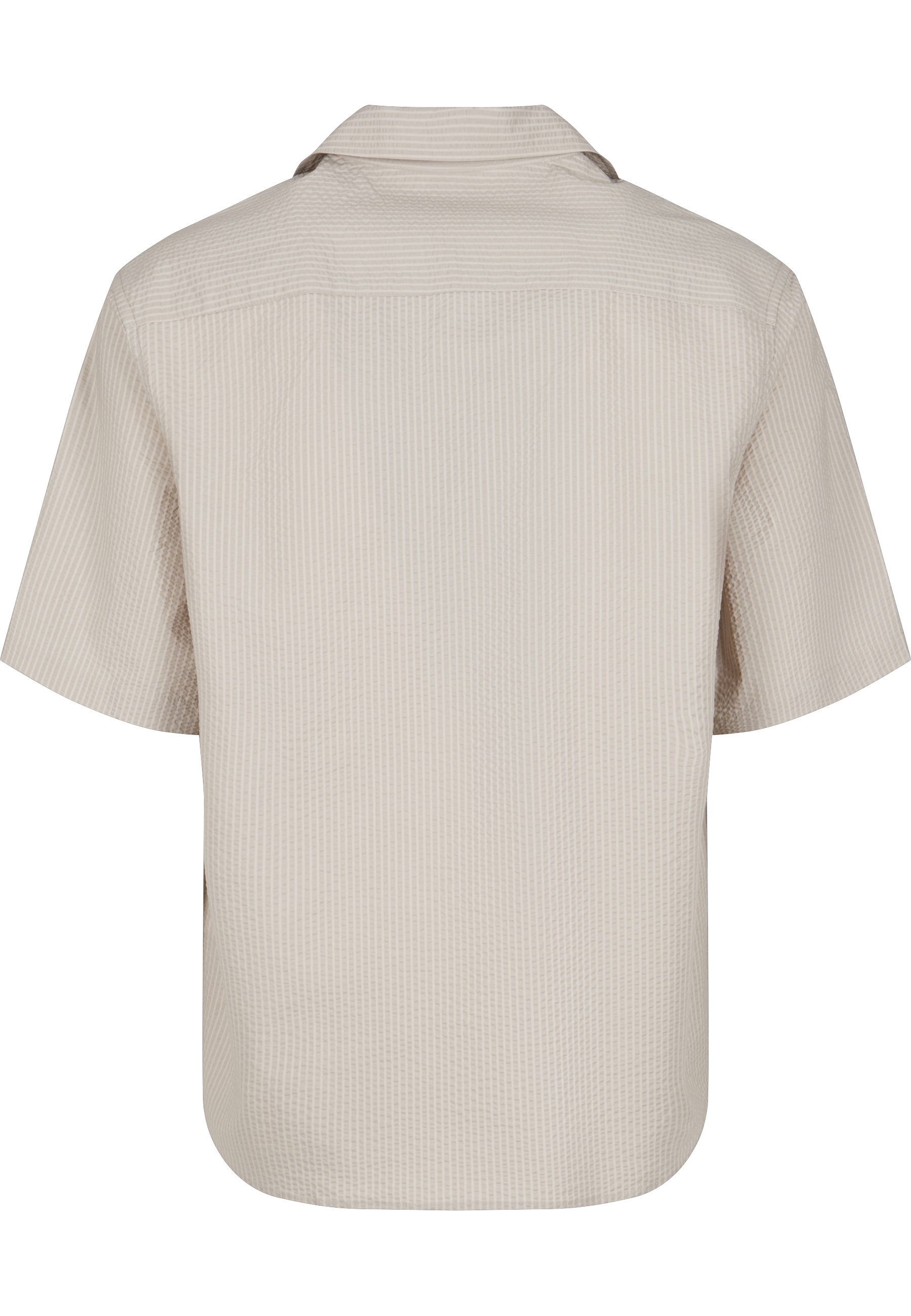 URBAN CLASSICS Kurzarmshirt »Urban Classics Herren Relaxed Seersucker Short Sleeve Shirt« 1 Stk.