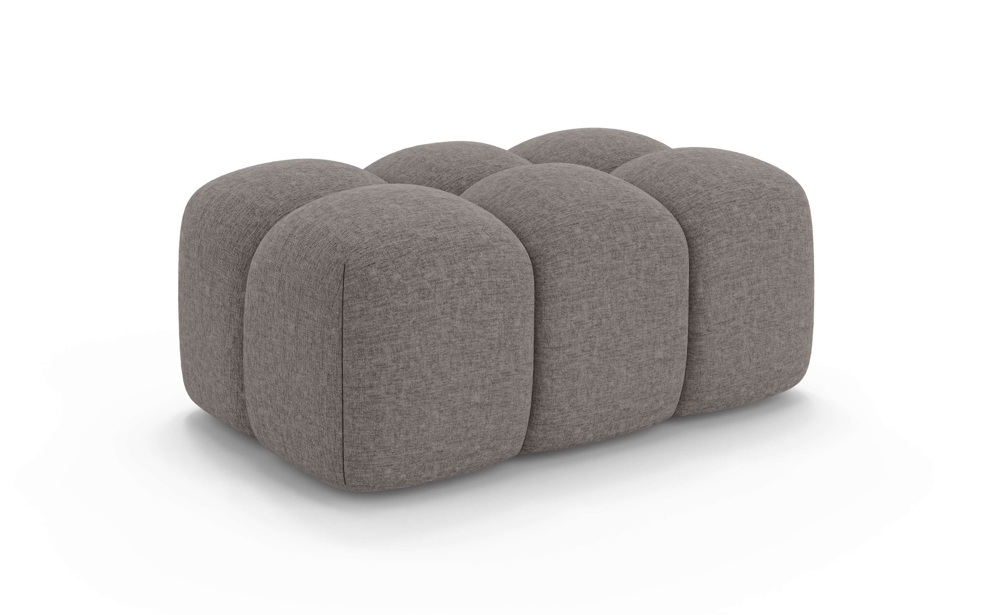 OTTO home Polsterhocker »KALLIE Sitzhocker, Bubble-Optik, Maße B/T/H: 90/60/44 cm«, moderne Steppung, hoher Sitzkomfort und modernes Design