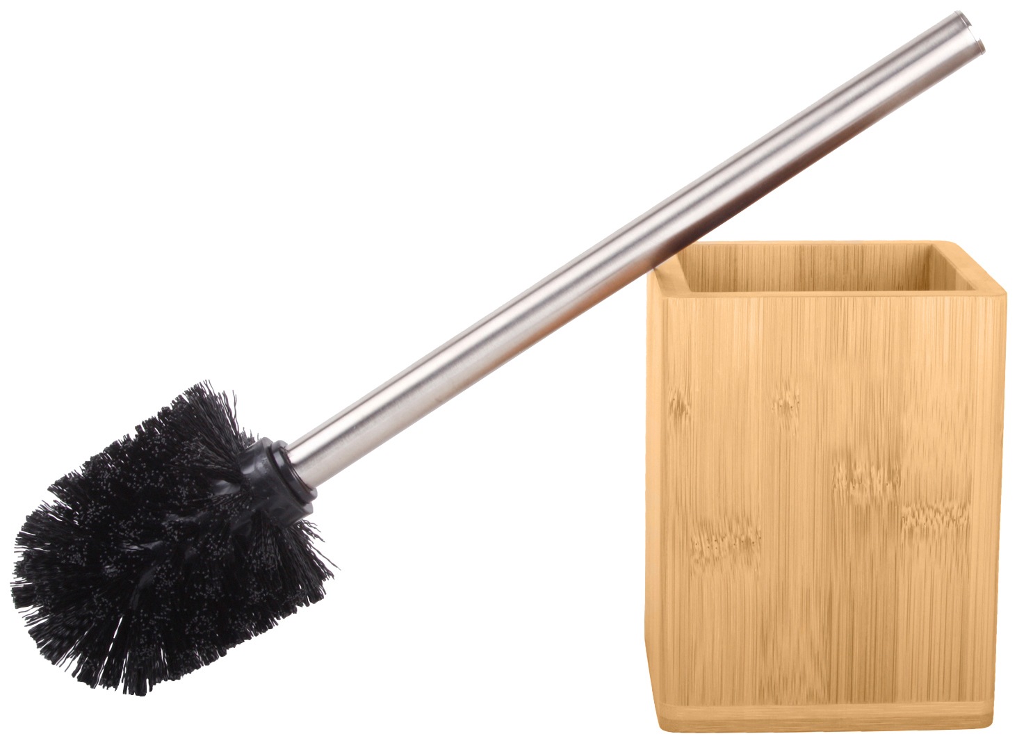 Sanilo WC-Garnitur "Bambus" aus Edelstahl  Polyresin (Kunststein) günstig online kaufen