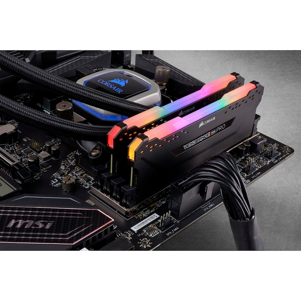 Corsair PC-Arbeitsspeicher »VENGEANCE® RGB PRO 32 GB (2 x 16 GB) DDR4 DRAM 3.600 MHz C18«