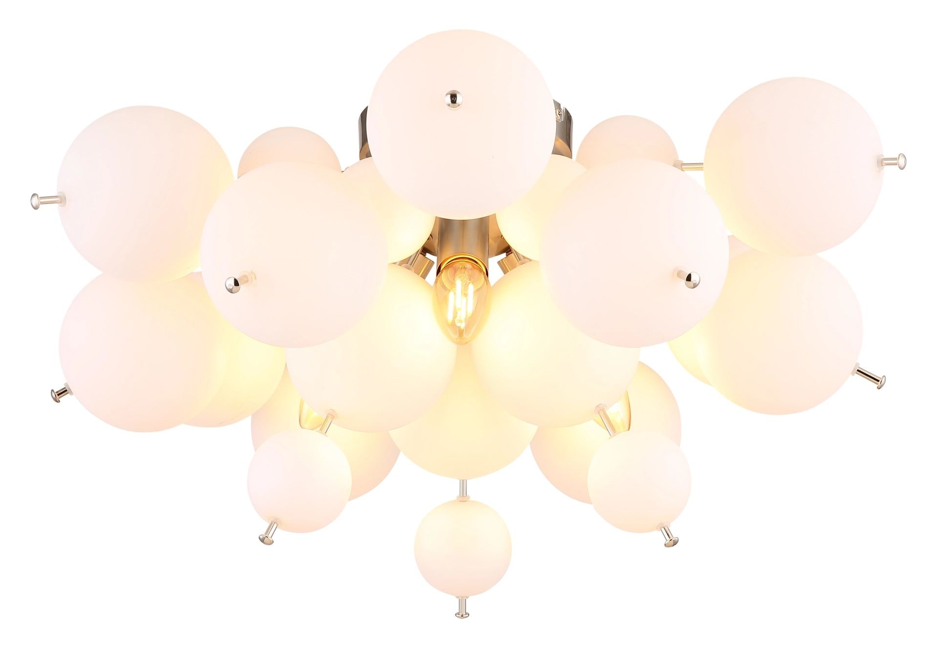 GLOBO LIGHTING Deckenleuchte »UDO«, Leuchtmittel E14 | ohne Leuchtmittel, Glaskugeln-DM: 15 x 6 cm, 15 x 10 cm