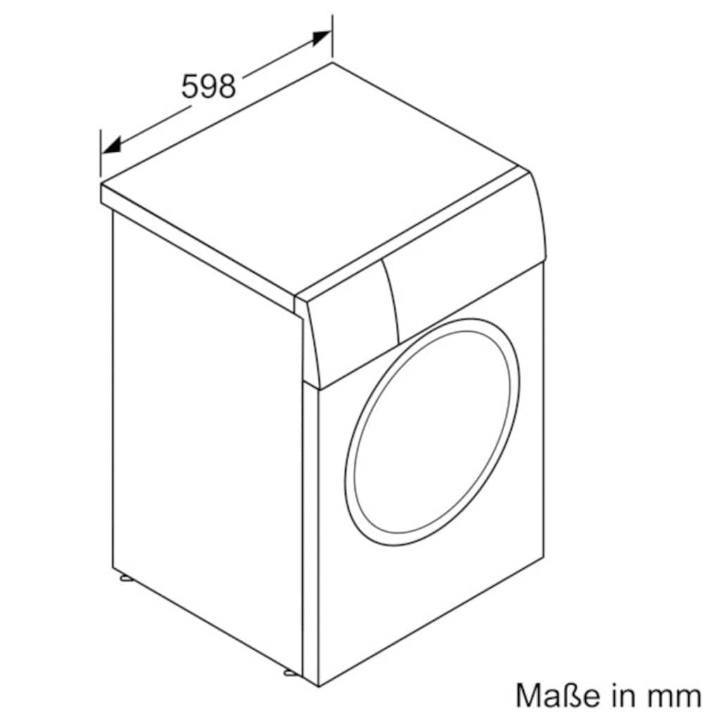 BOSCH Waschmaschine »WGB254030«, Serie 8, WGB254030, 10 kg, 1400 U/min, Iron Assist reduziert dank Dampf 50 % der Falten