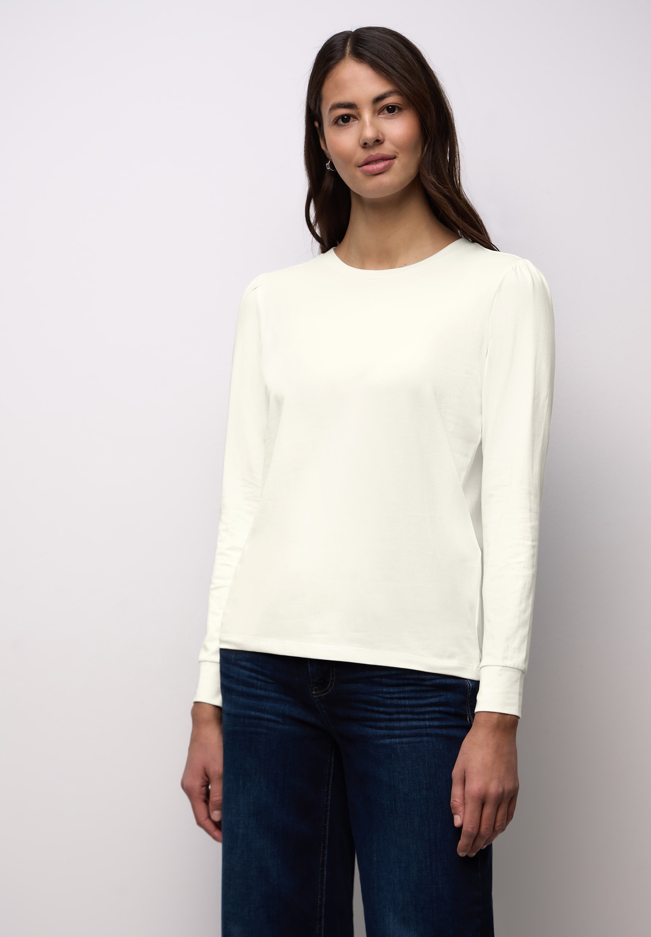 STREET ONE Langarmshirt mit Rundhalsausschnitt