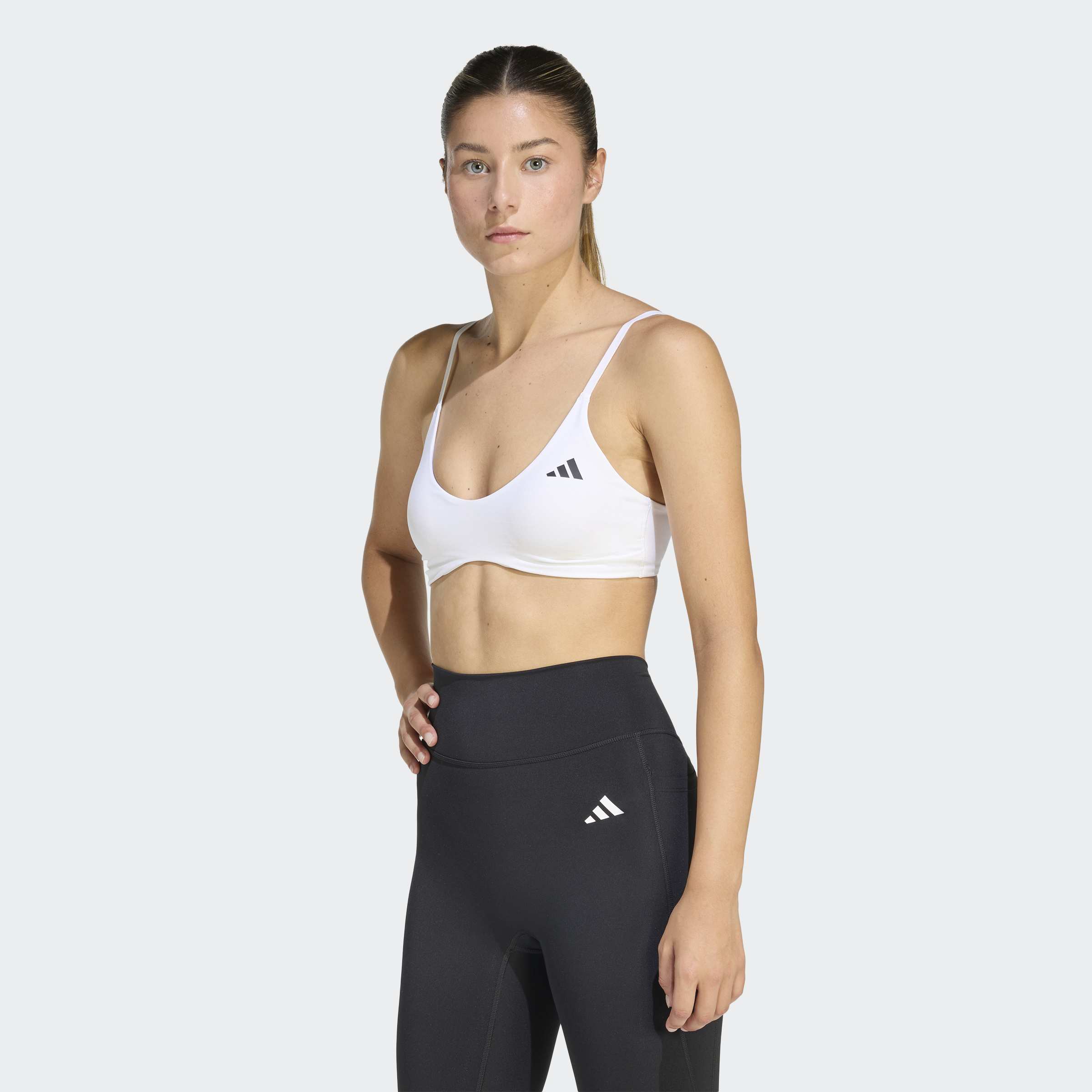 adidas Performance Sport-BH "LEICHT STÜTZENDER OPTIME ESSENTIALS WORKOUT BH" ohne Bügel, für Erwachsene, aus Polyester und Elasthan