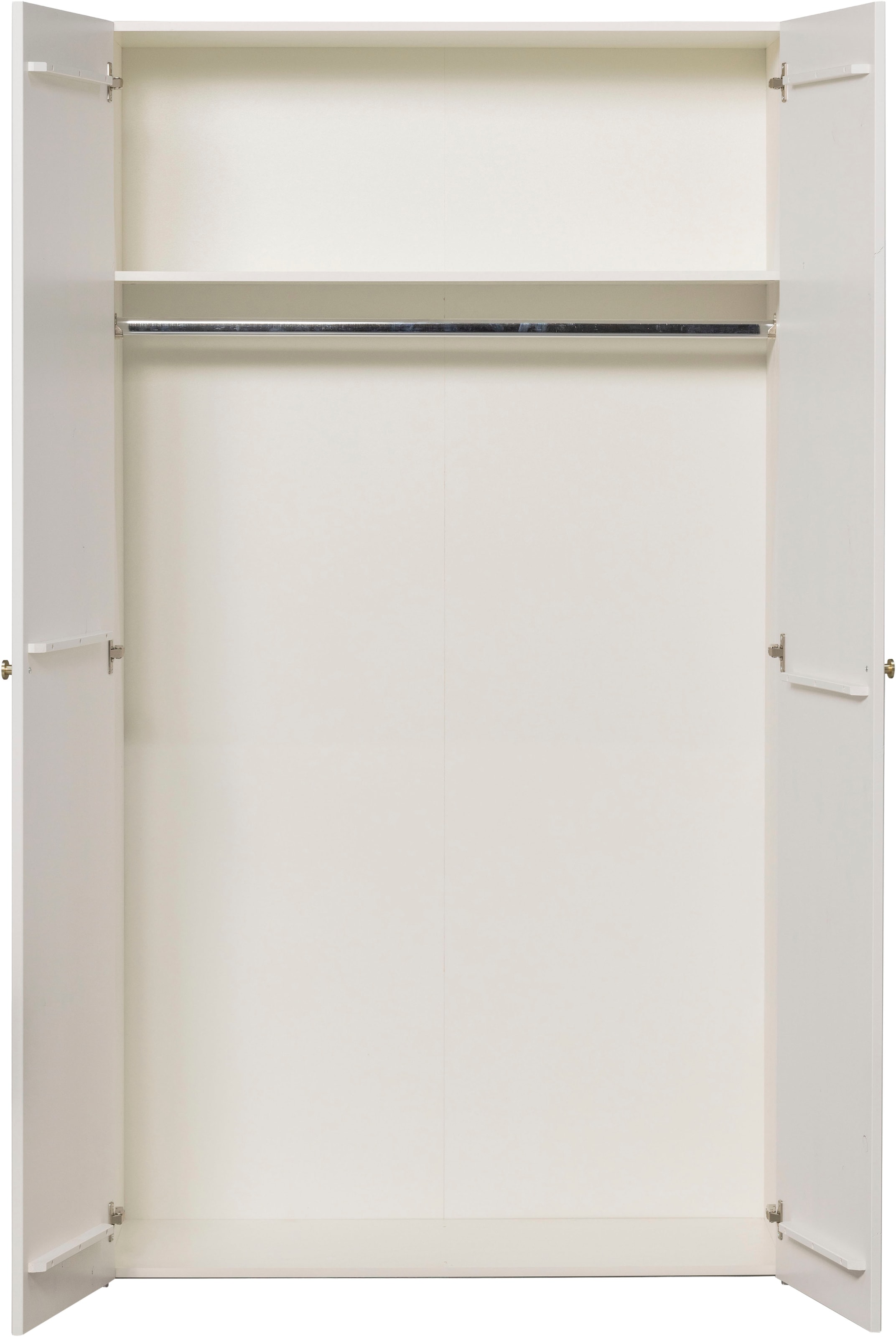 WOOOD Garderobenschrank »Sipke mit geschliffenem Oberfläche und HDF-Rückwand (2-türig)« FSC®-Mix Massivkiefer, Hänge- und Legbereich