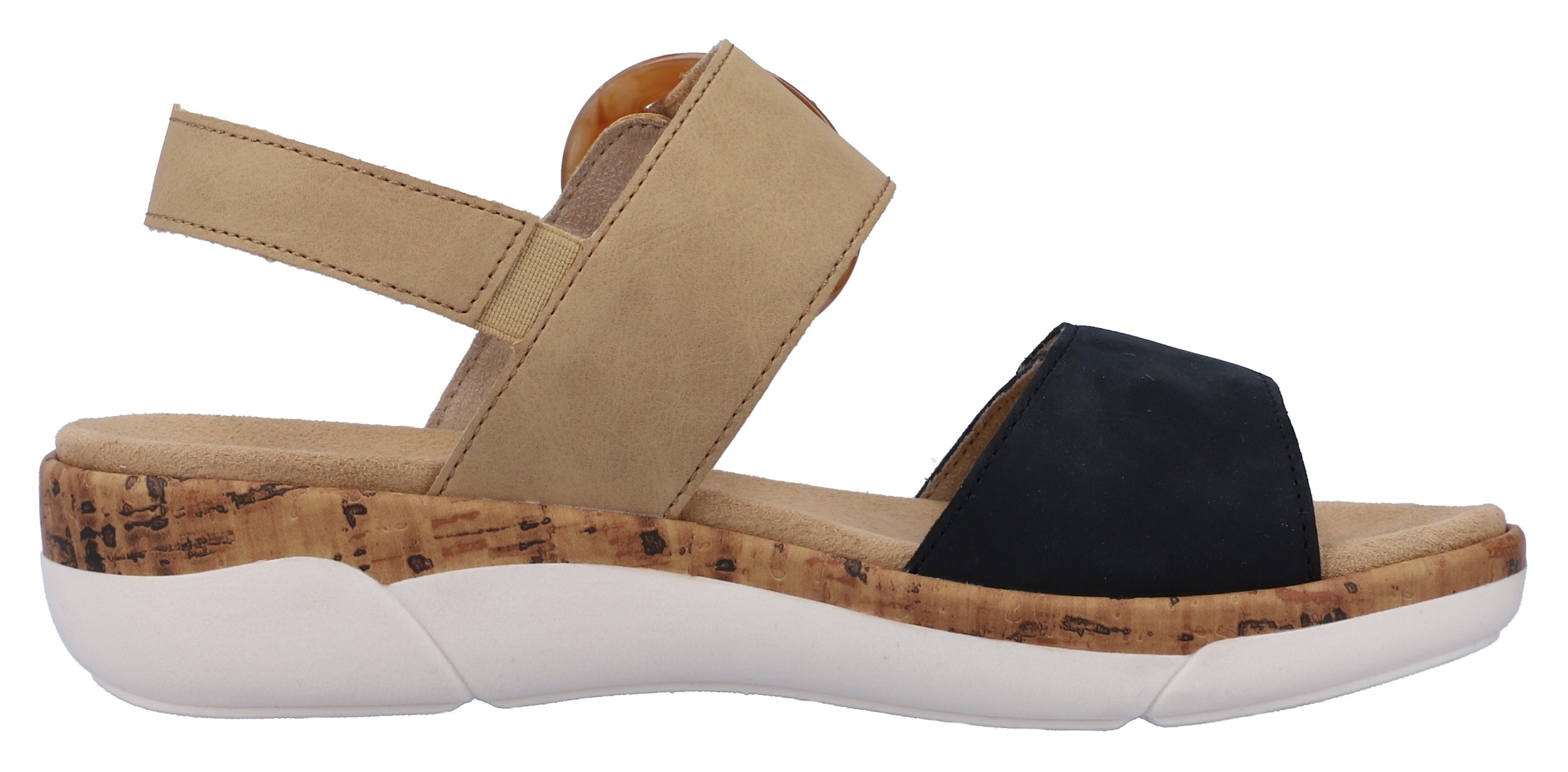 Remonte Keilsandalette, Sommerschuh, Riemchensandale, praktische Klettverschlüsse