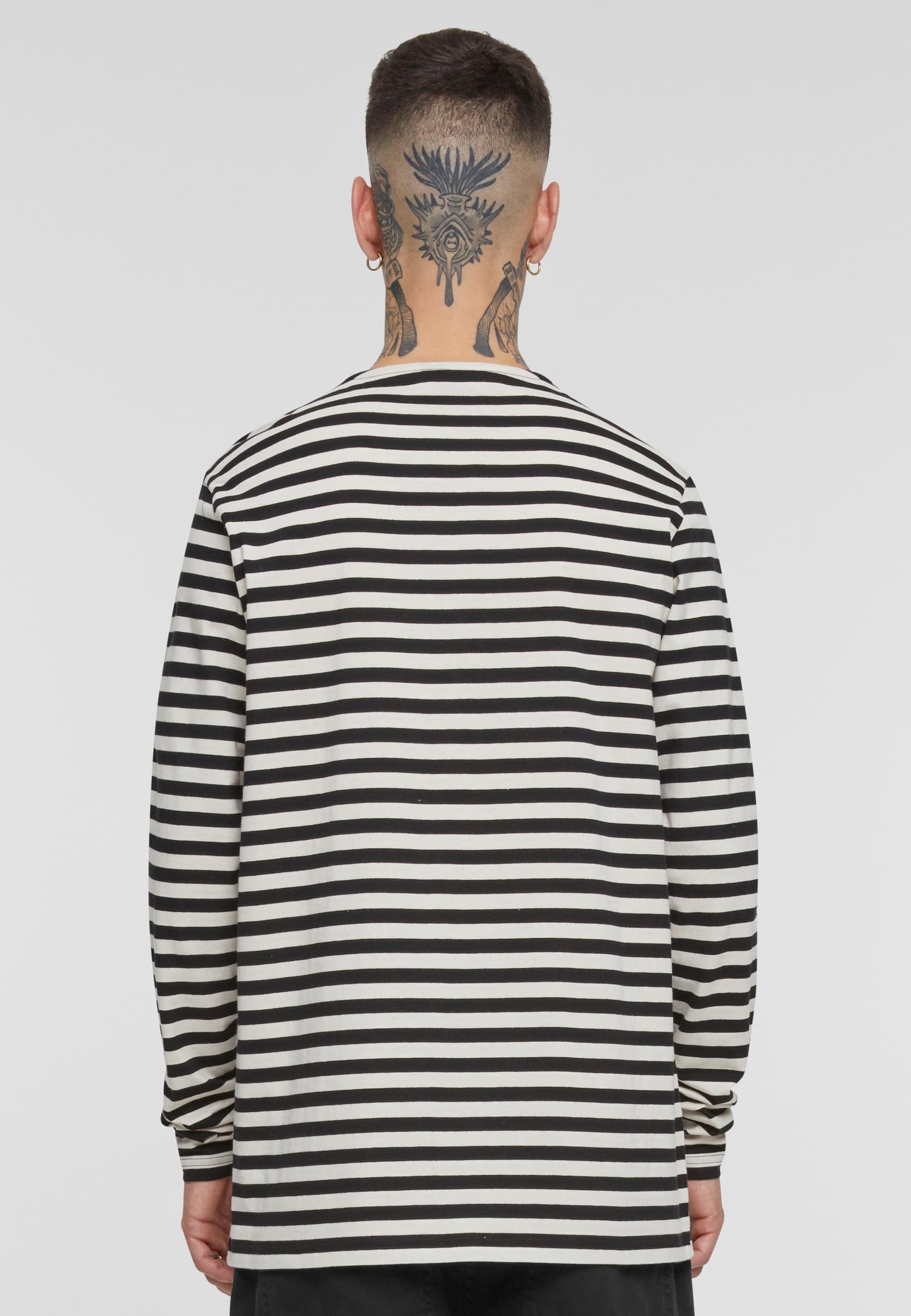 URBAN CLASSICS Langarmshirt »Urban Classics Herren Regular Stripe LS«, (1 tlg.)