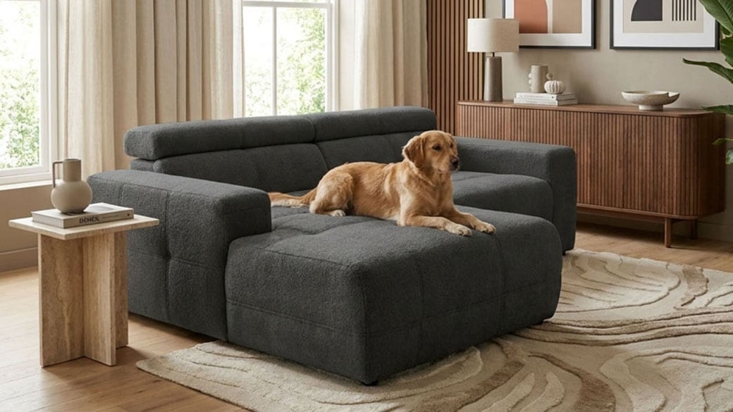 OTTO home Ecksofa "Ballerup 211 x 175 cm, auch mit verstellbarer Sitztiefe" Kopfteile verstellbar, Pet Friendly Bezug, L-Form