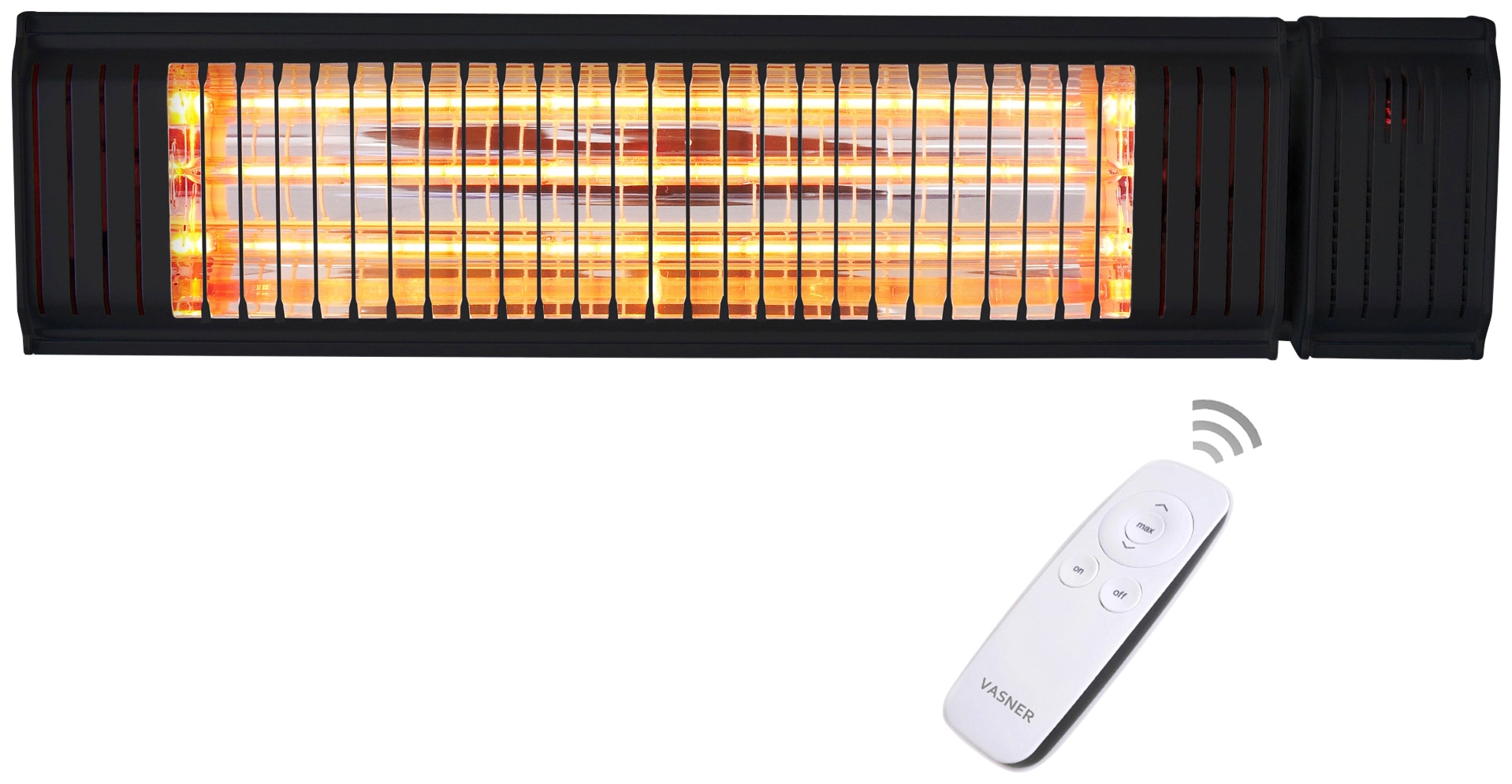 Vasner Terrassenstrahler "Bluetooth, schwarz, Appino 20" 2.000 Wand / Decke günstig online kaufen