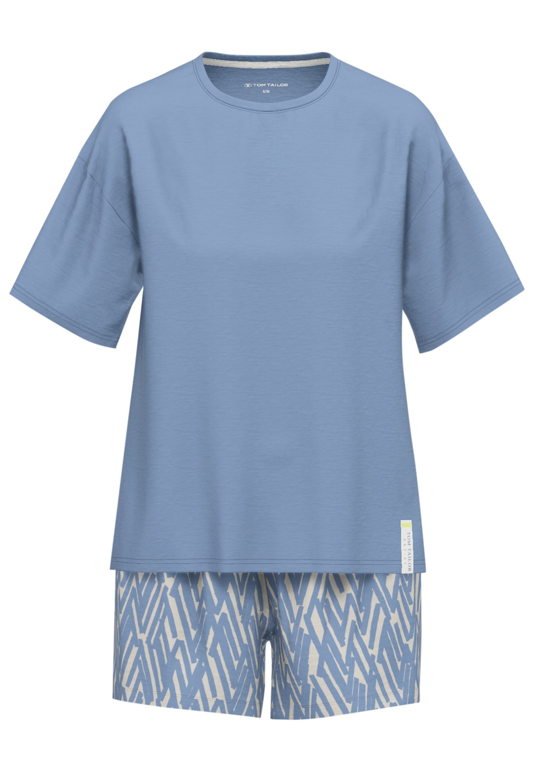 TOM TAILOR Shorty "Westport", mit Print, Kurzarm, Rundhalsausschnitt, kurze günstig online kaufen