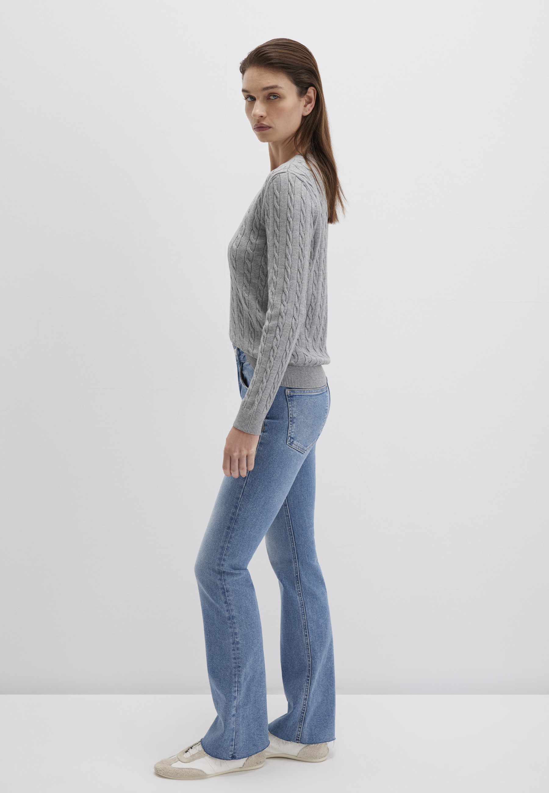 Mavi V-Shirt »V-NECK SWEATER«, Pullover Feinstrick