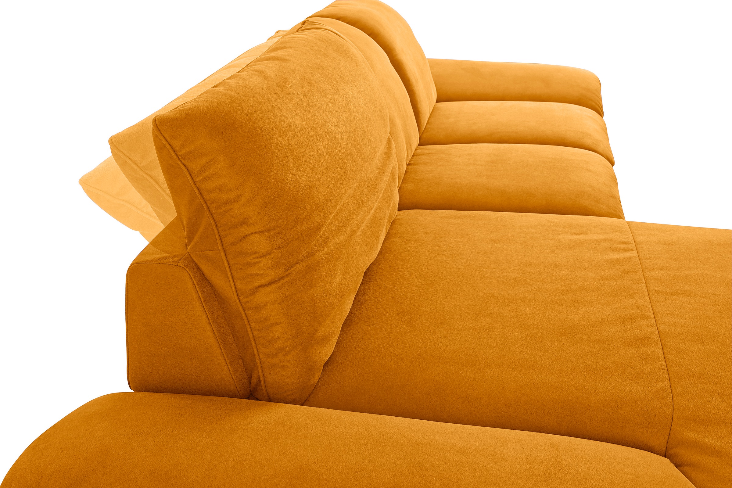 W.SCHILLIG Ecksofa »enjoy&MORE, Designsofa, elegant und bequem, L-Form«, Sitztiefenverstellung, Füße schwarz pulverbeschichtet, Breite 310 cm