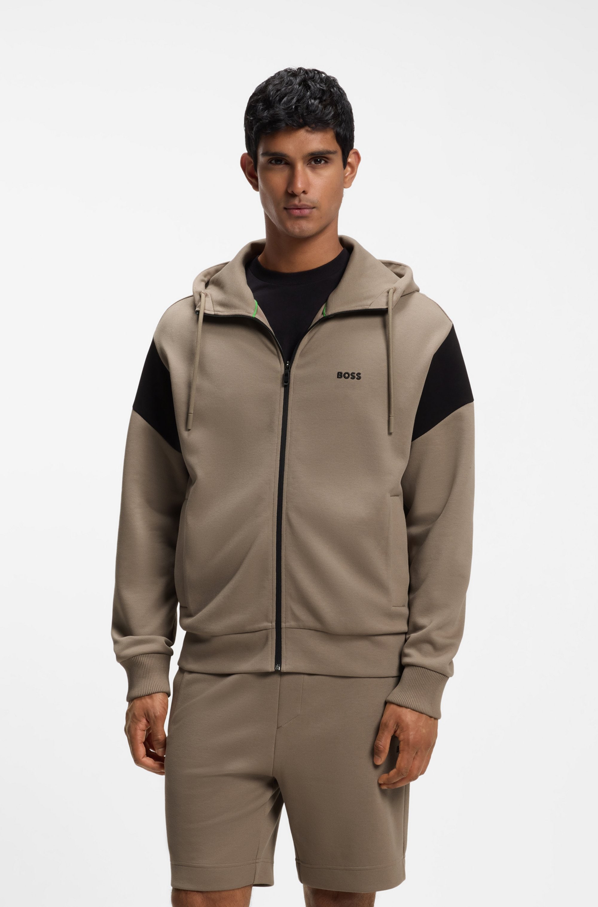 BOSS GREEN "Union Saggy" Kapuze, Regular Fit, Baumwoll-Mix