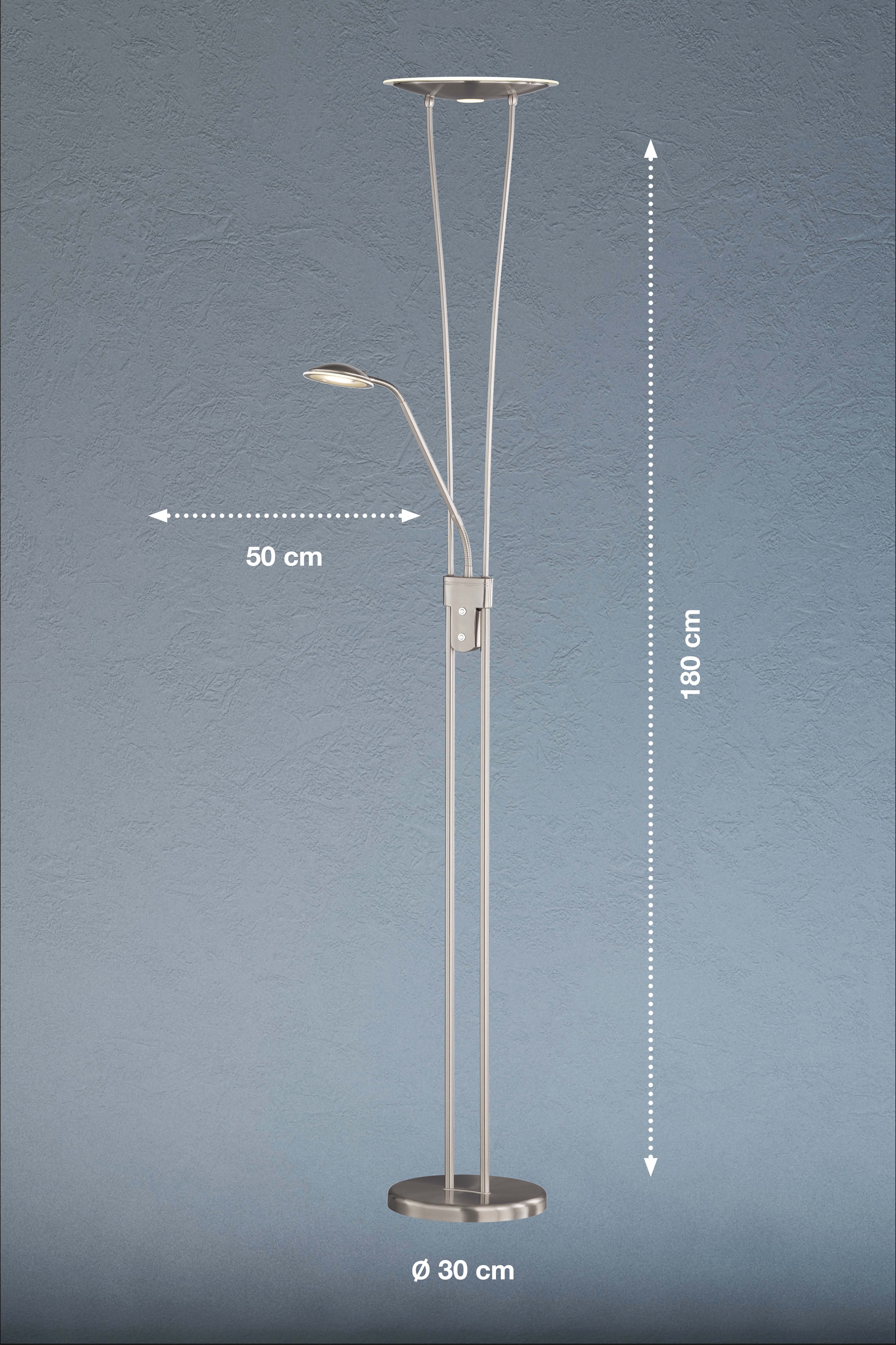 FHL easy! LED Stehlampe BAUR »Vico«, | Steuerung 2 flammig-flammig, Dimmbar, CCT