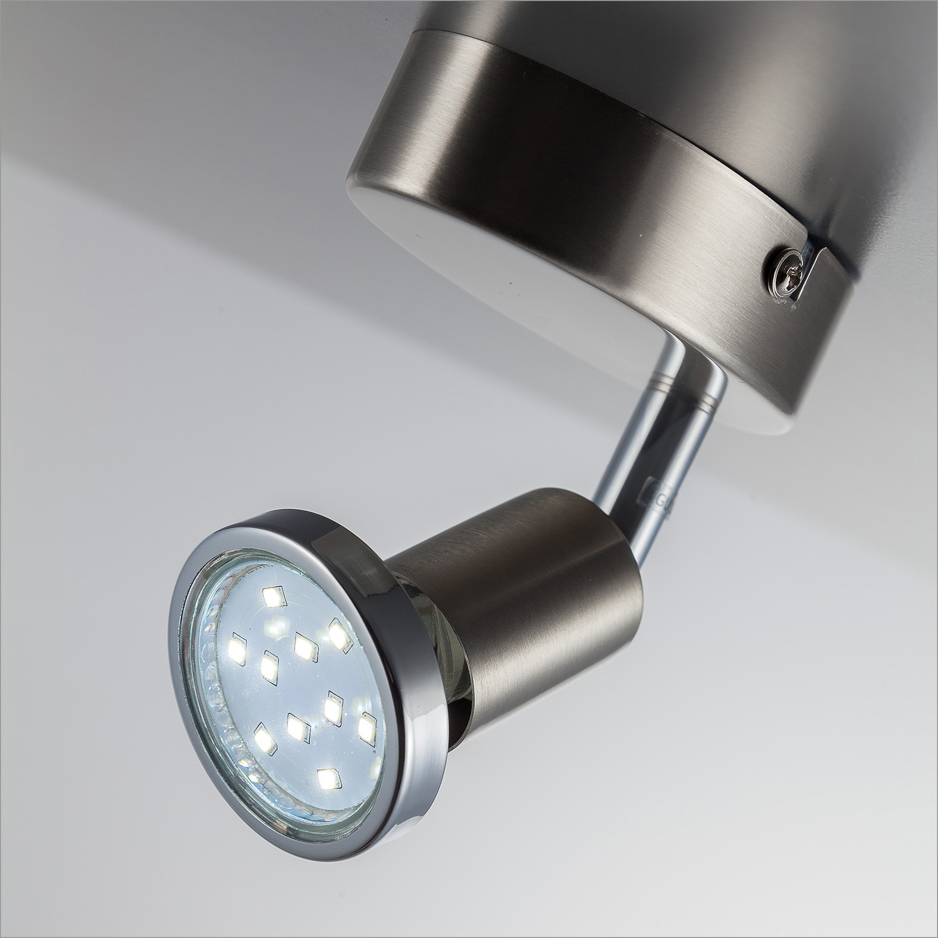 B.K.Licht LED Wandleuchte, 1 GU10 Lampe BAUR LED | Wand-Spot Deckenleuchte schwenkbar Metall Wohnzimmer flammig-flammig
