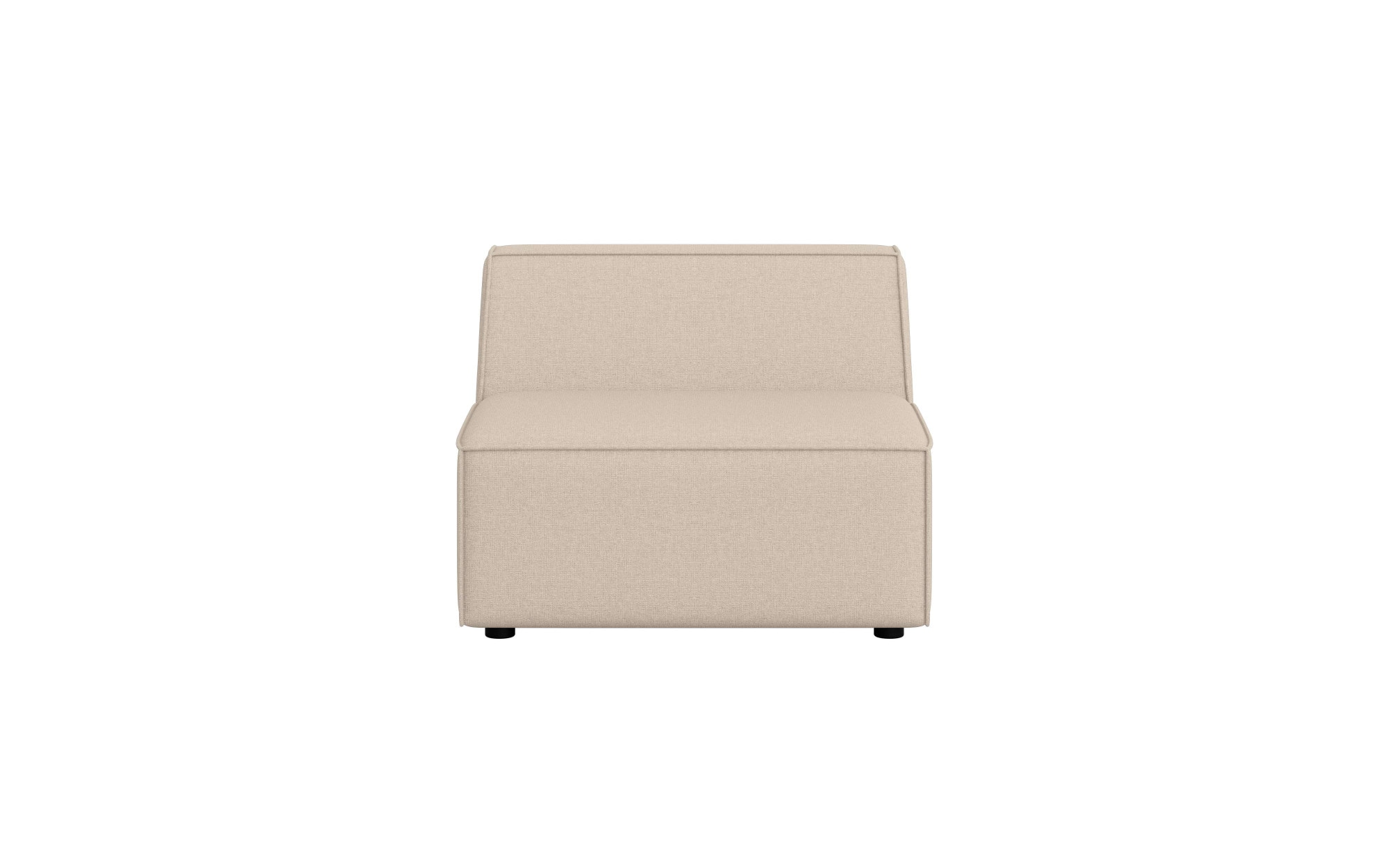 OTTO home Sessel »Bequemer Sessel Cavan, Maße B/T/H: 90/90/72 cm« ohne Armlehne, mit Wellenunterfederung, auch in Bouclé