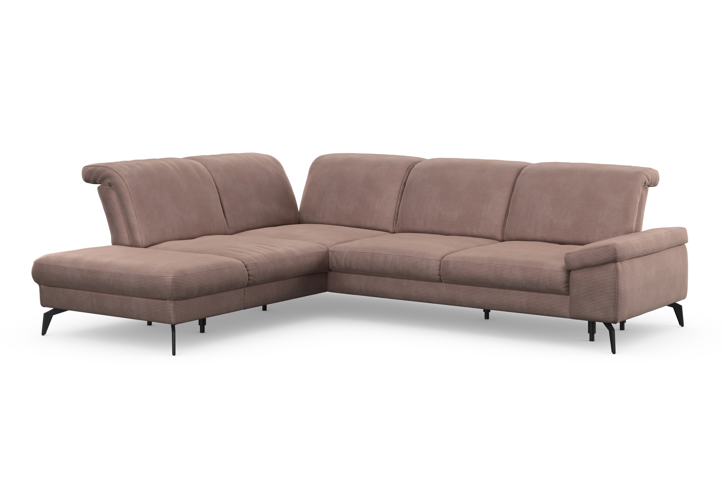 sit&more Ecksofa »Cabana L-Form«, Ottomane, wahlweise mit Sitztiefen-,Armlehnen- und Kopfteilfunktion