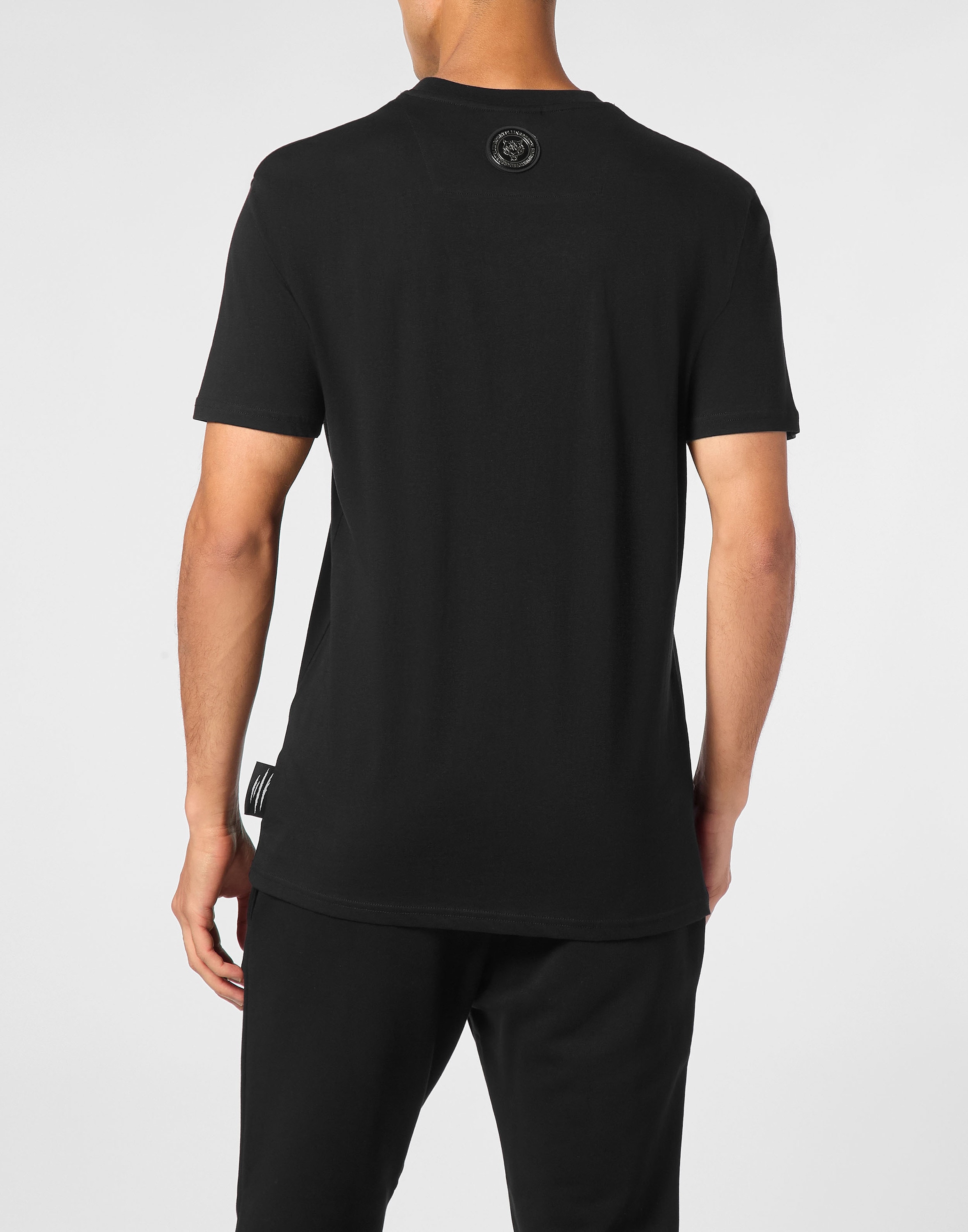 PLEIN SPORT T-Shirt »T-shirt Round Neck SS Silver Brush«
