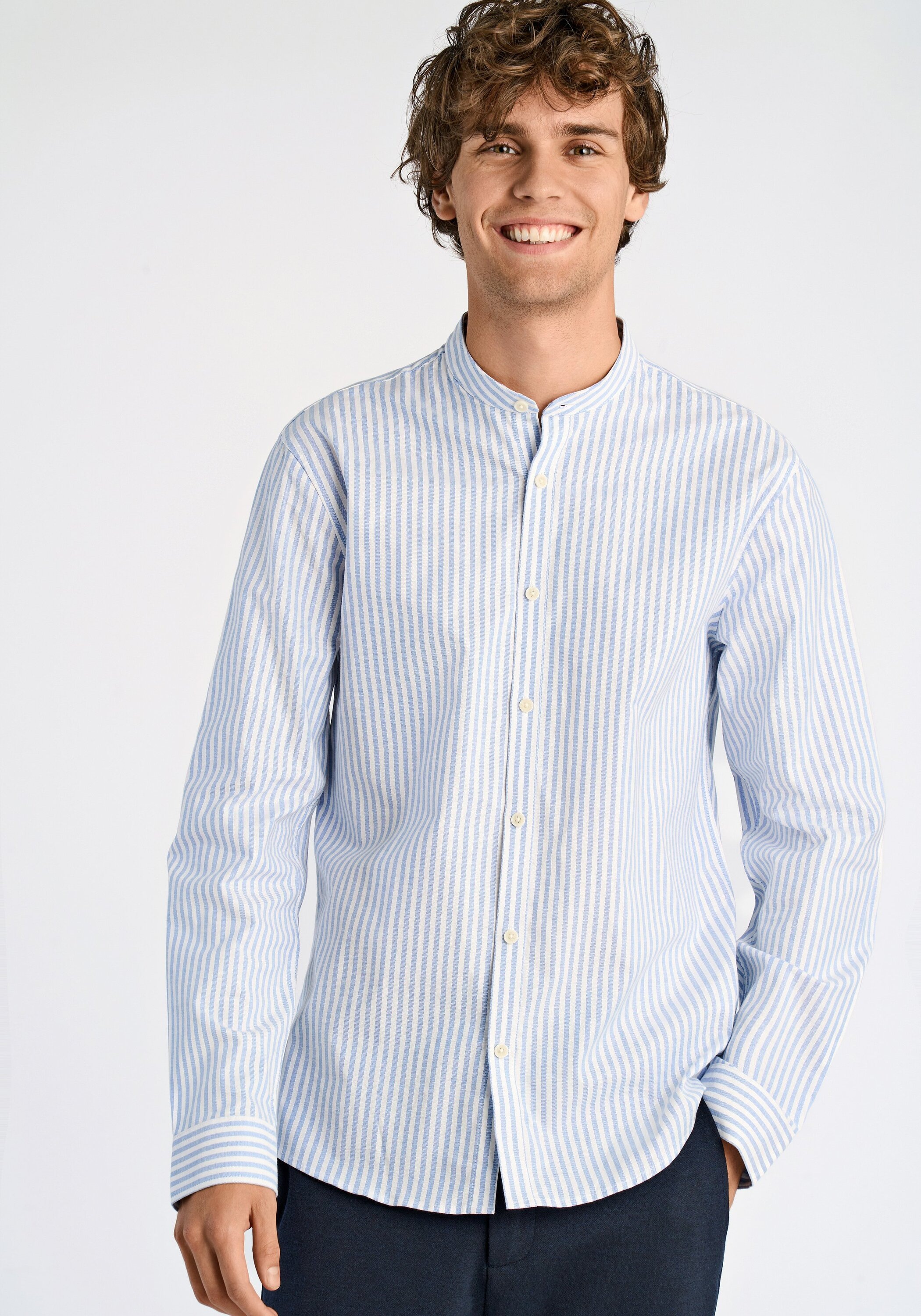 LINDBERGH Businesshemd "Oxford-Hemd (Langarm) Relaxed Fit"