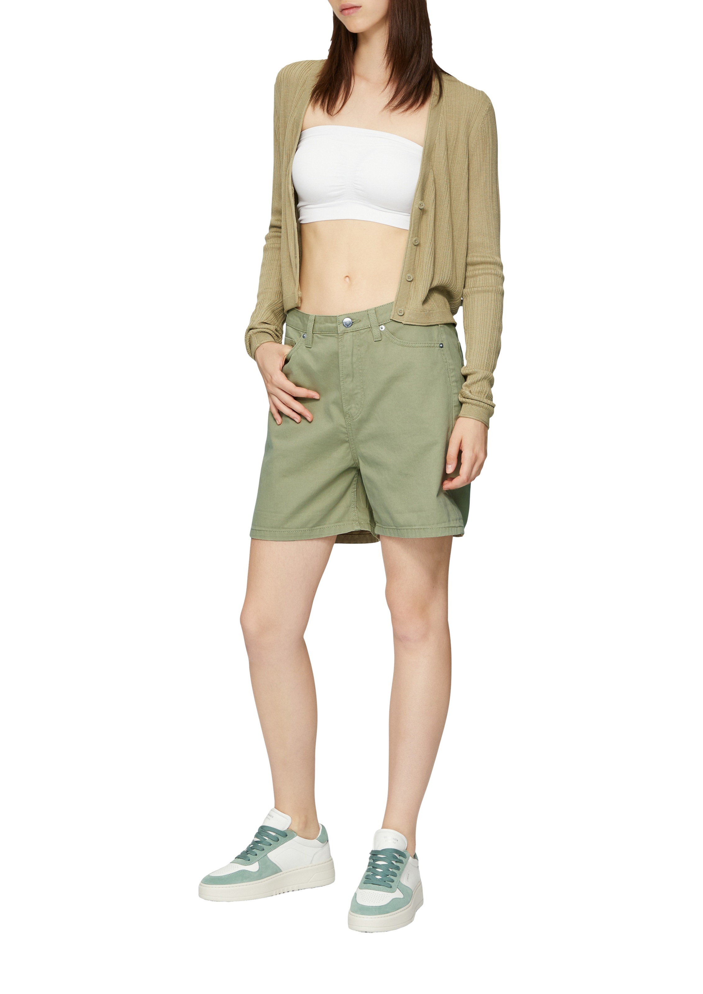 QS Jeansshorts Sommerhose mit Taschen