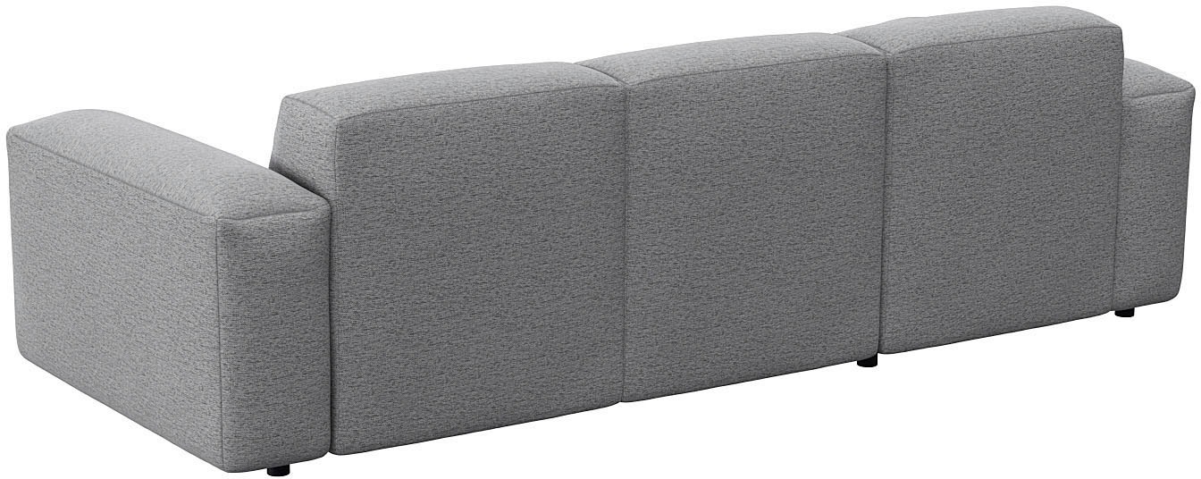 FLEXLUX Ecksofa »Lucera Chaislongue rechts oder links, L-Form, bequem«, modern & anschmiegsam, Kaltschaum, Stahl-Wellenunterfederung