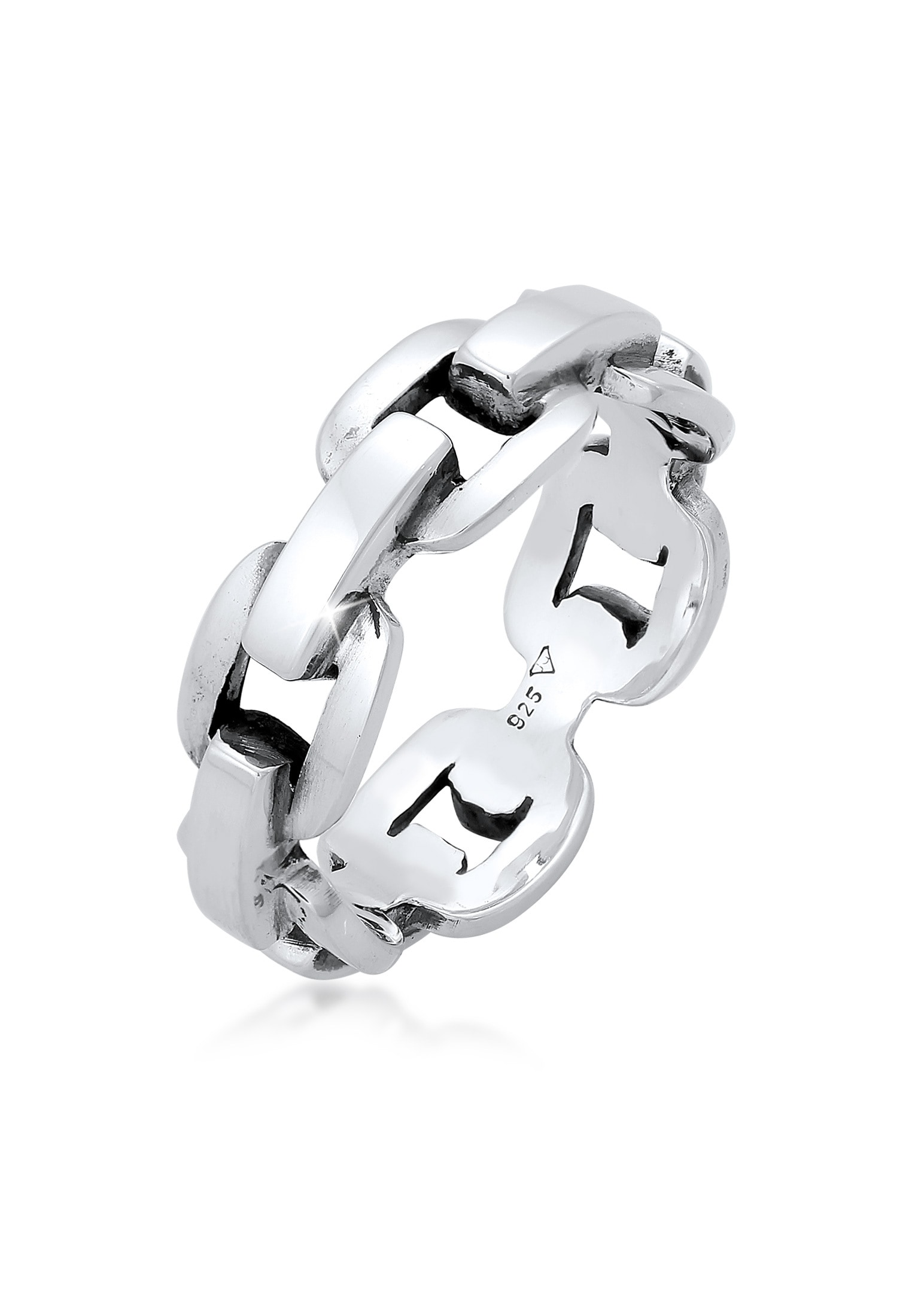 Kuzzoi Silberring »Ring Herren Anker Kettenring Trend 925 Silber«