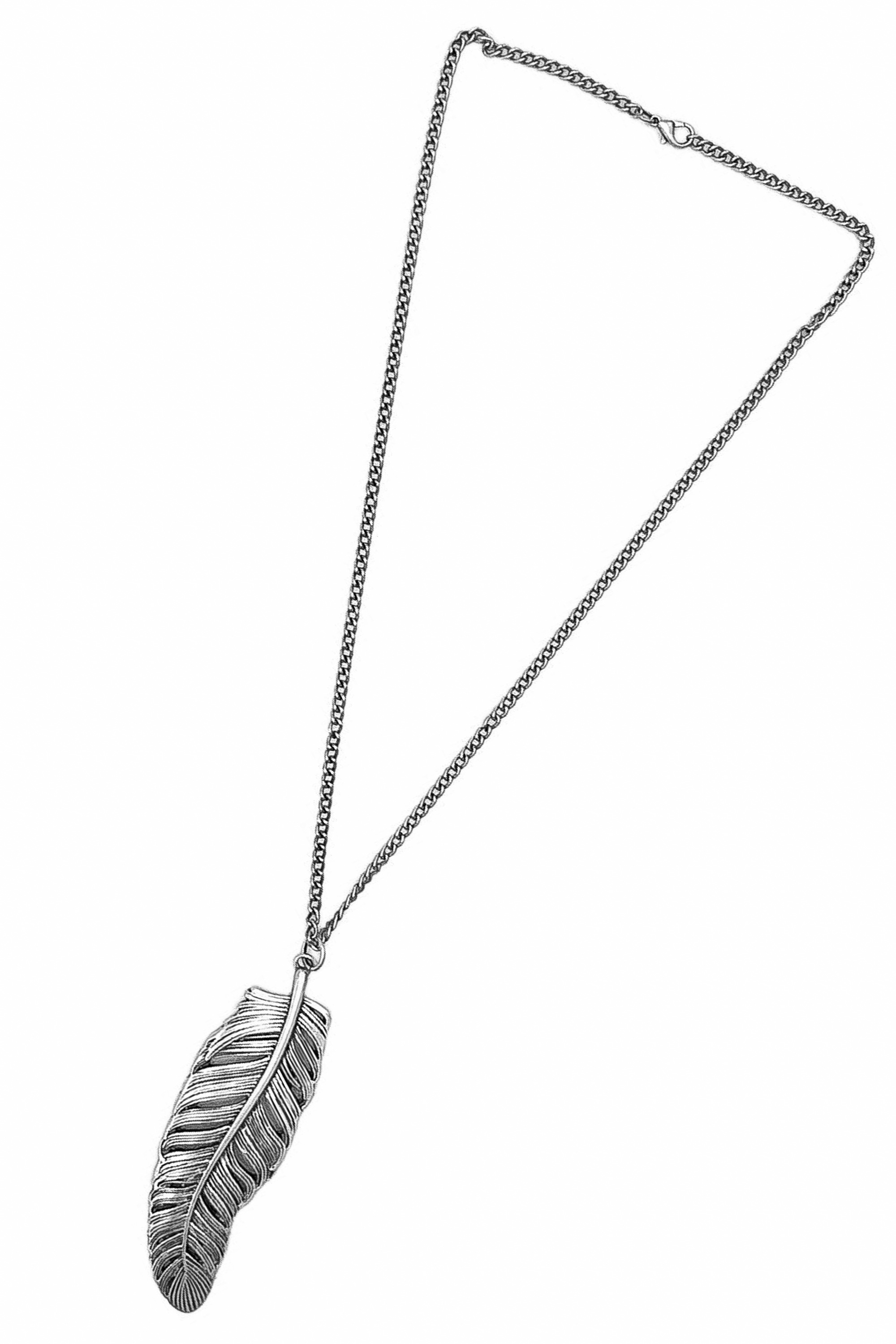 COLLEZIONE ALESSANDRO Lange Kette »Feder«, mit Federanhänger