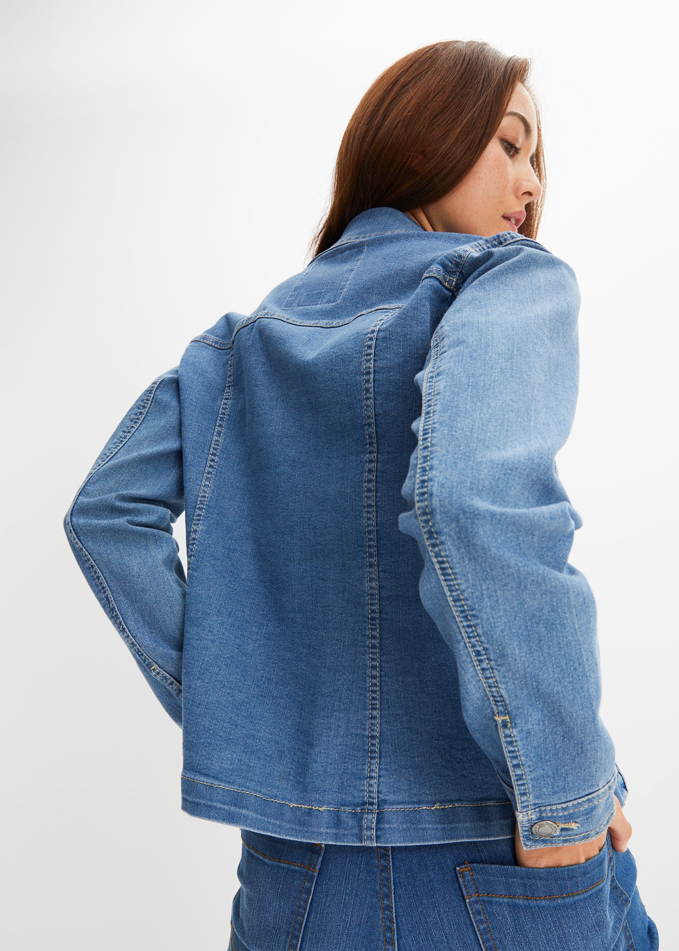 bonprix Jeansjacke bequeme Passform, mit Brust- und Eingriffstaschen günstig online kaufen