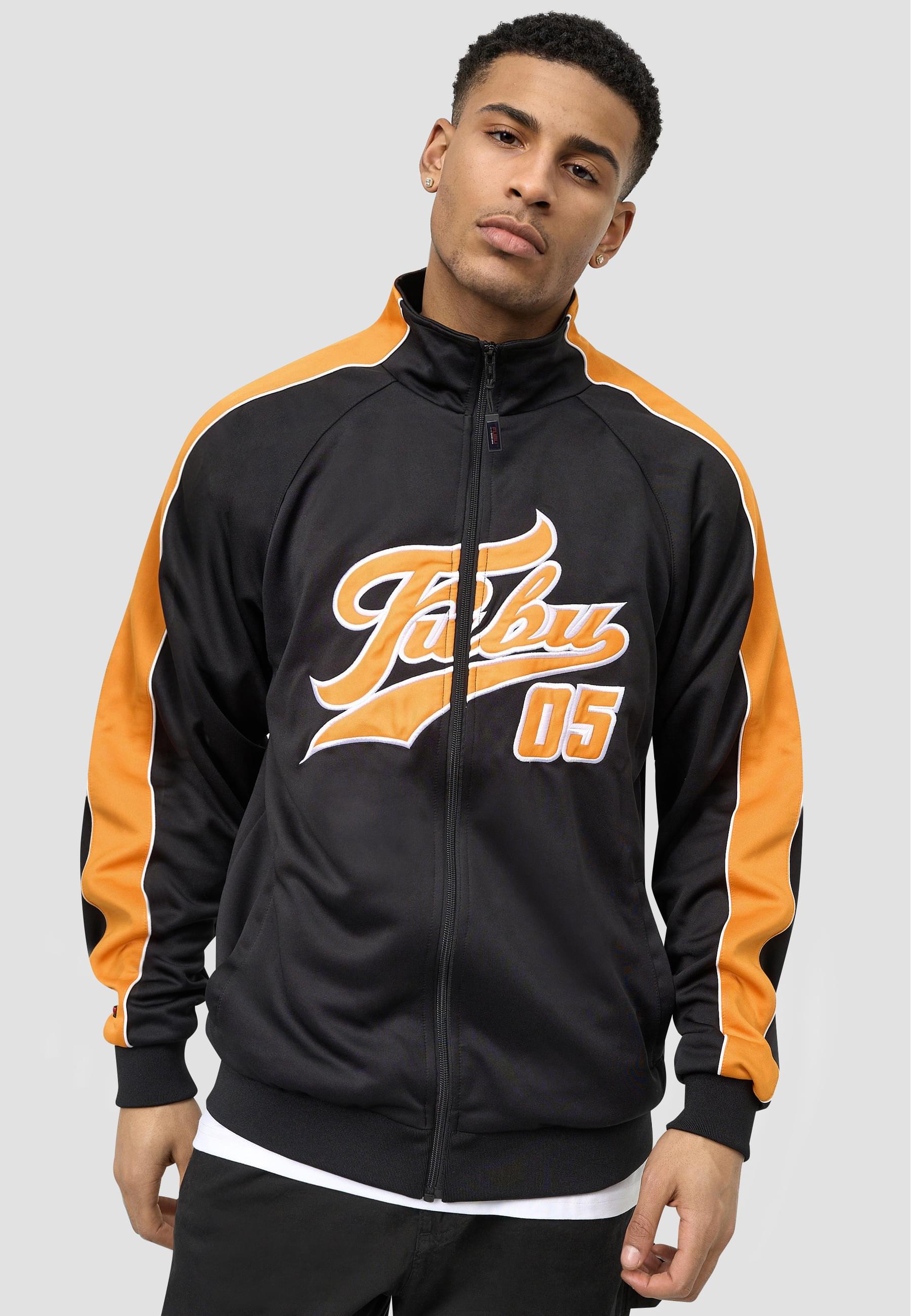 Thumbnail - Fubu Allwetterjacke "Fubu Herren FM213-002-1 Varsity Track Jacket" 1 Stk. tlg. ohne Kapuze