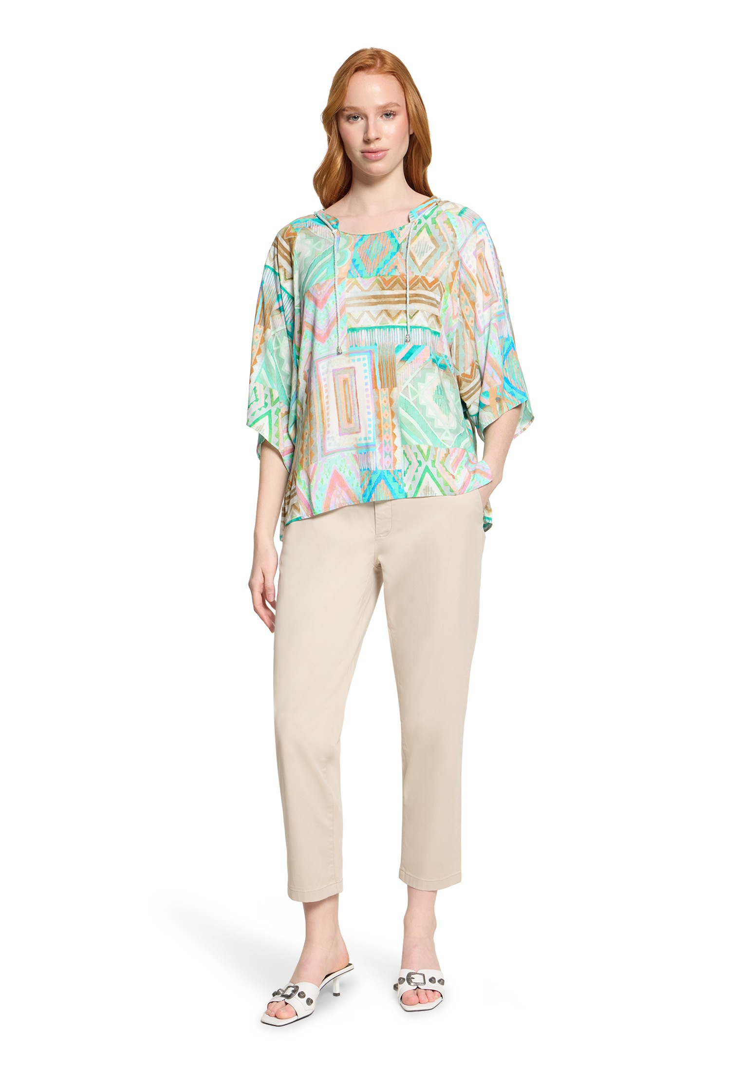 Cartoon Schlupfbluse »Damen mit Muster«