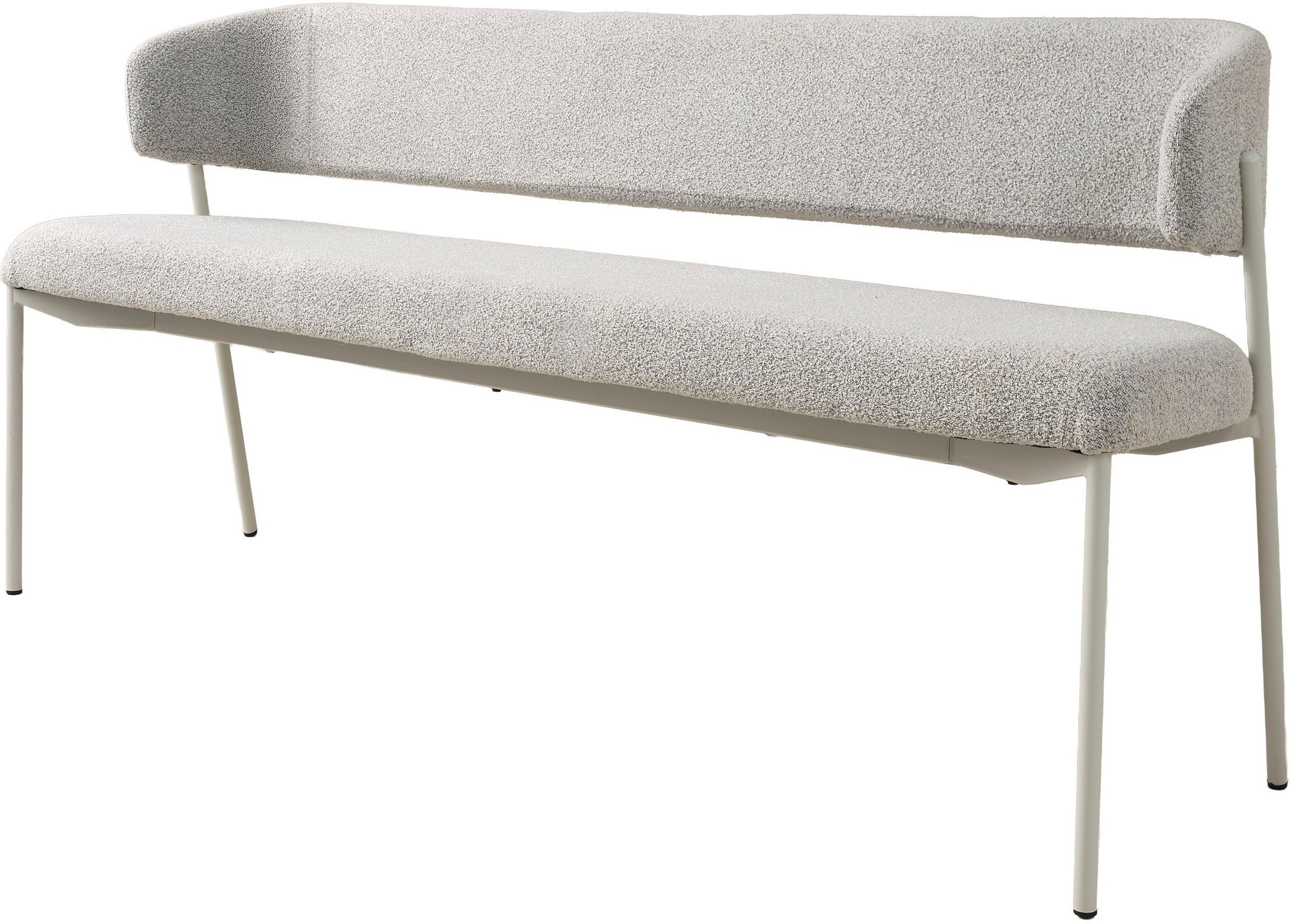 SCHÖNER WOHNEN-Kollektion Sitzbank »OSLO, 160 cm oder 200 cm« 1 Stk. tlg. Bezug Bouclé, Untergestell Metall pulverbeschichtet