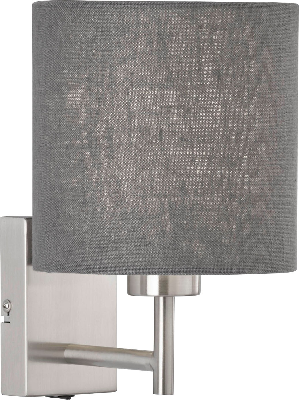 Fischer & Honsel Wandleuchte Dreamer, 40W, E27, Nickel Matt (30308