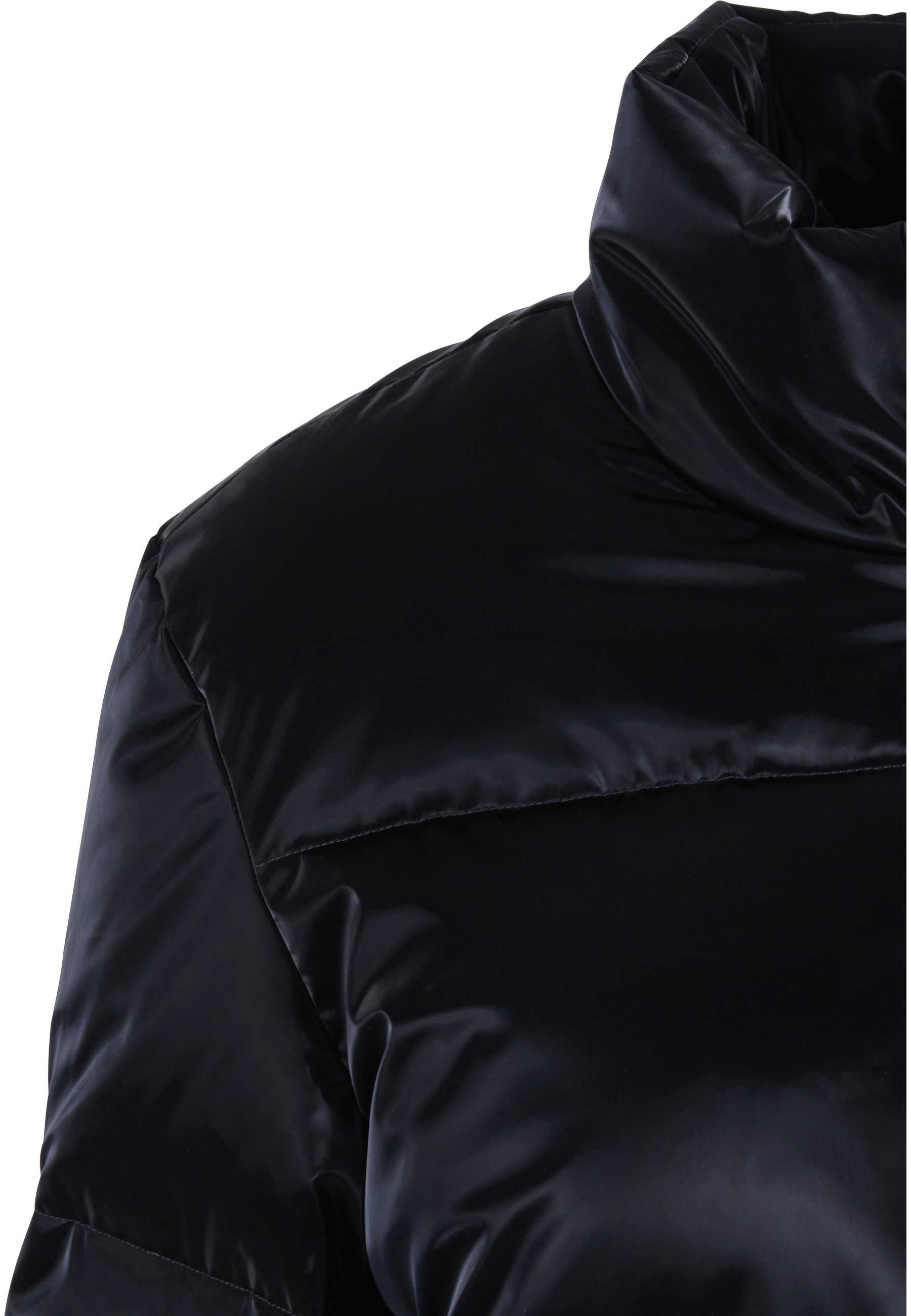 Winterjacke URBAN CLASSICS "Urban Classics Damen Ladies Shark Skin Puffer Jacket", Damen, Gr. 5XL, schwarz, 100% Polyester, unifarben, normal, amerikanischer Ausschnitt, Jacken Winterjacke 3