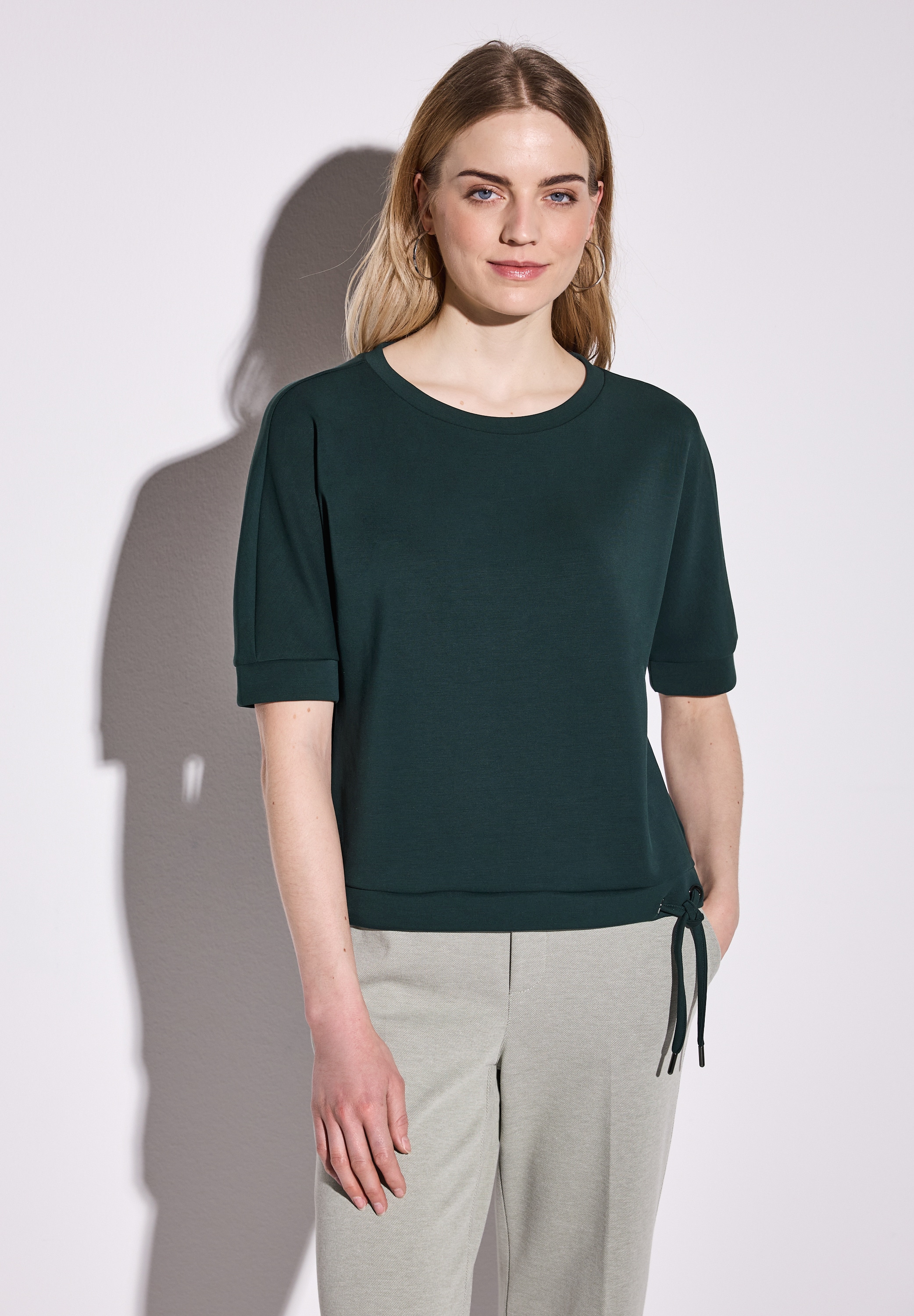 STREET ONE Sweatshirt mit Tunnelzug am günstig online kaufen