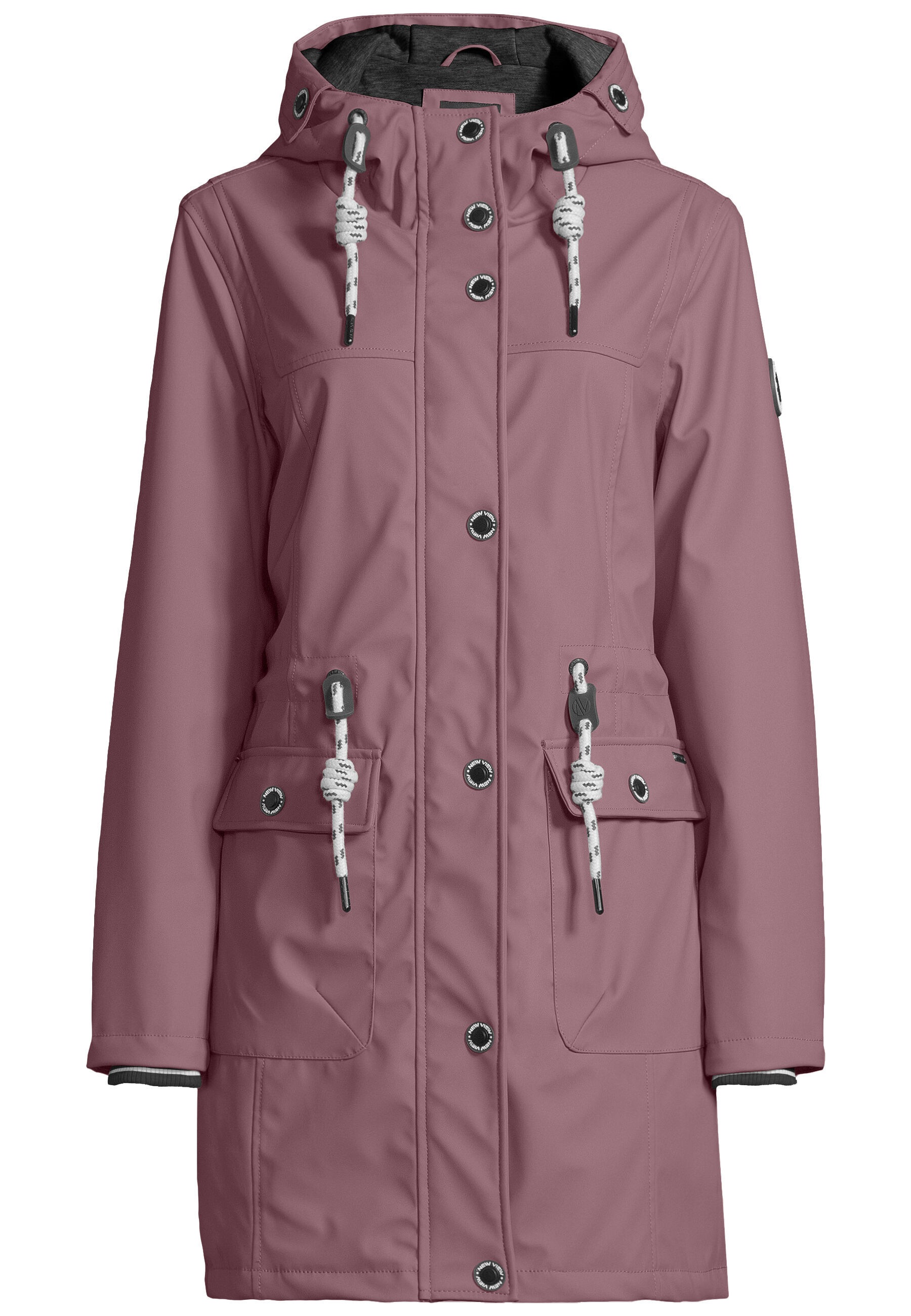 New View Regenjacke "Lillie" mit Kapuze mit weitenregulierbarer Kapuze