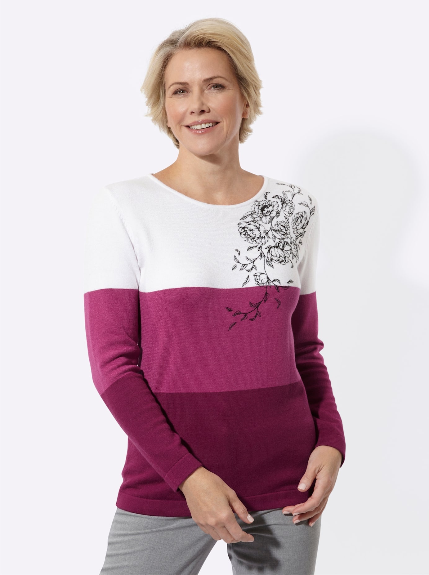 Classic Strickpullover "Langarm-Pullover"