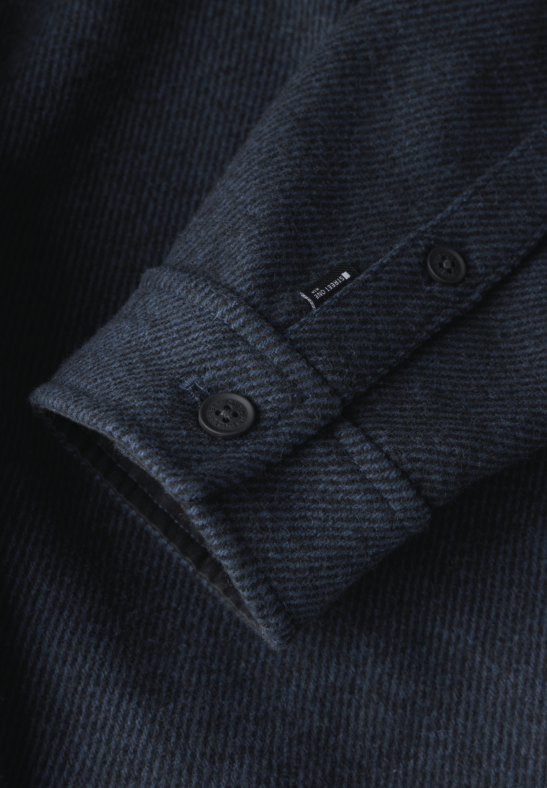 STREET ONE MEN Kurzjacke, ohne Kapuze, mit Materialmix