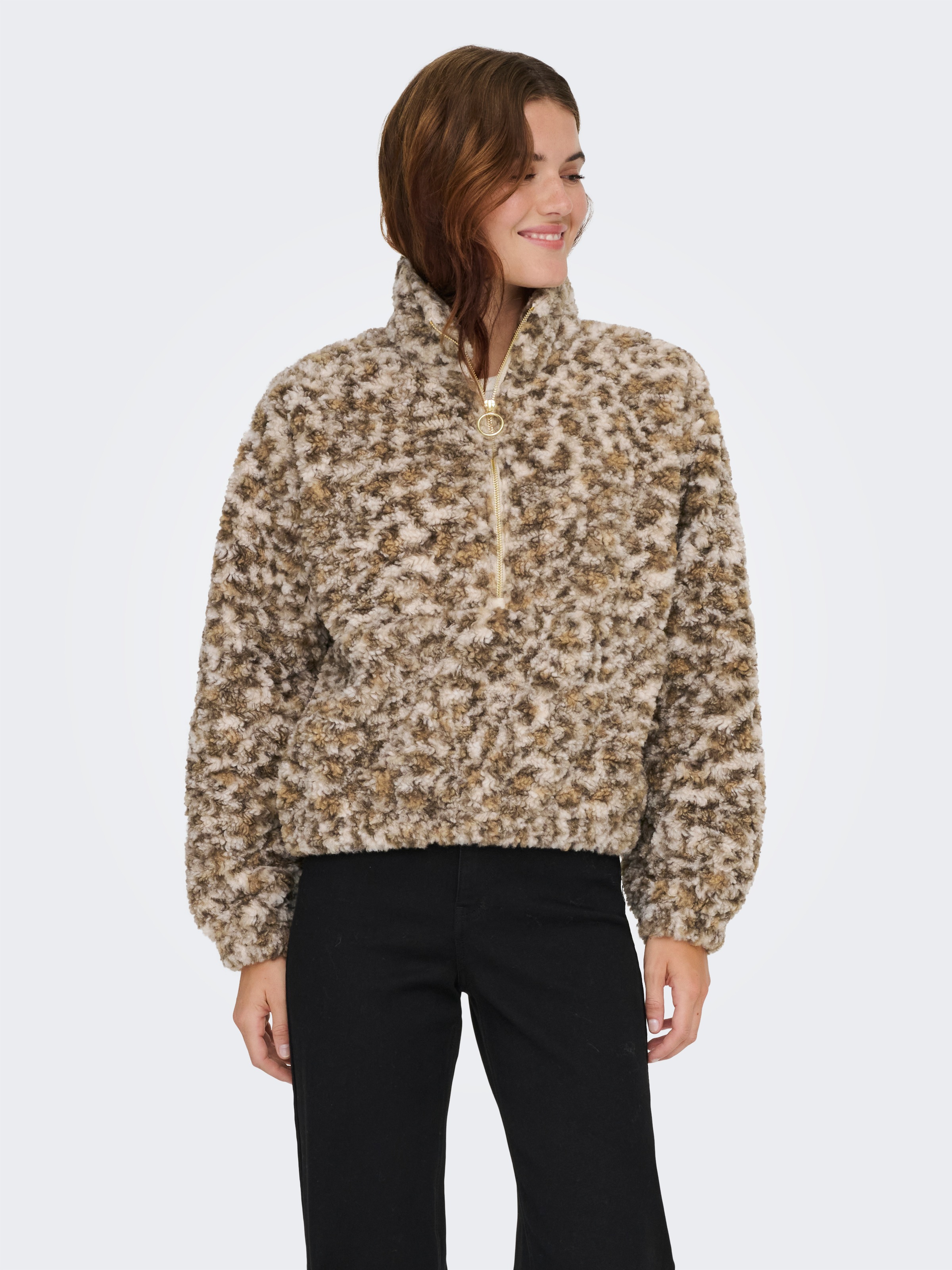 ONLY Sweatjacke "ONLXENA L/S TEDDY BOX SWT" günstig online kaufen