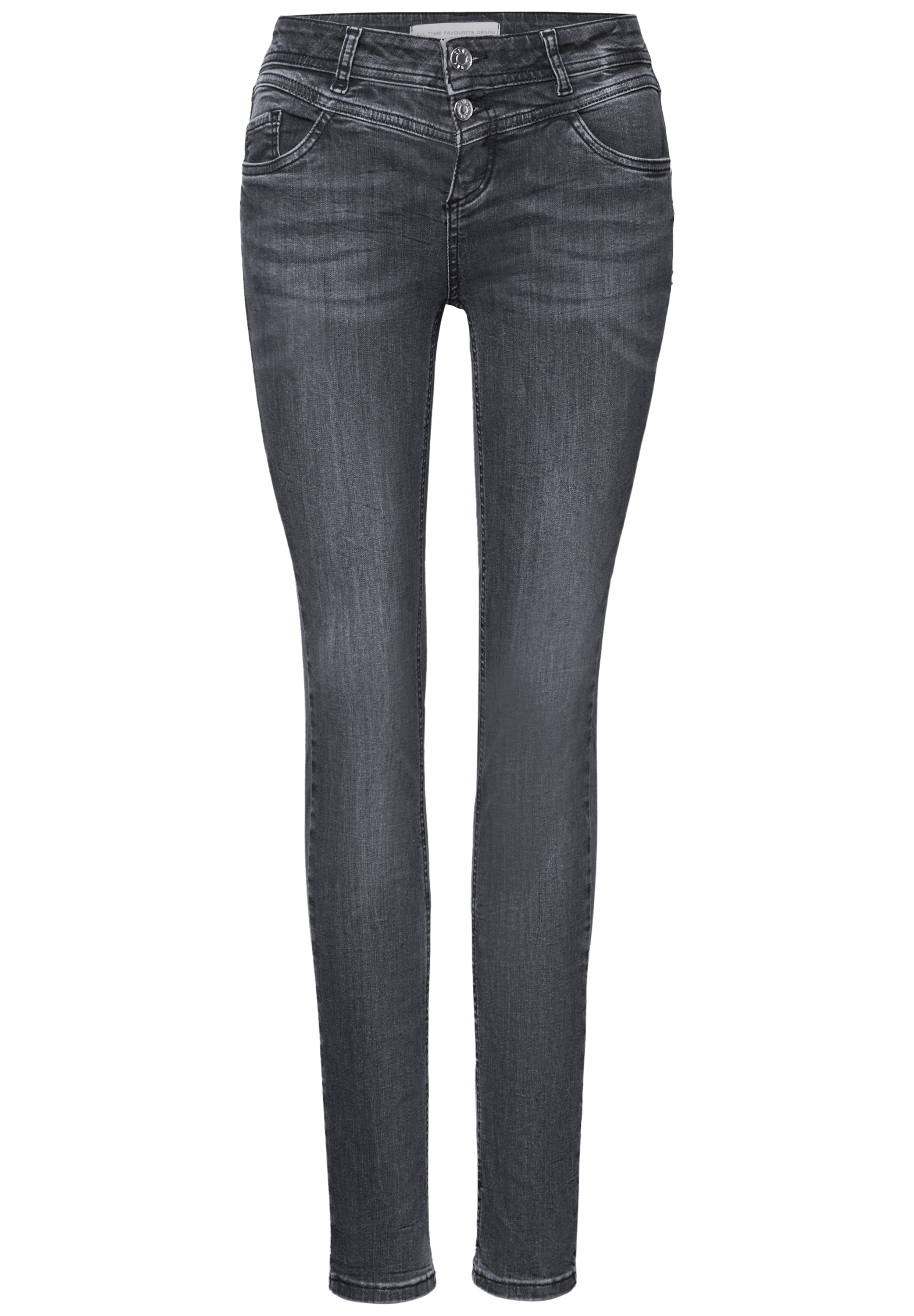 STREET ONE Slim-fit-Jeans, Middle Waist