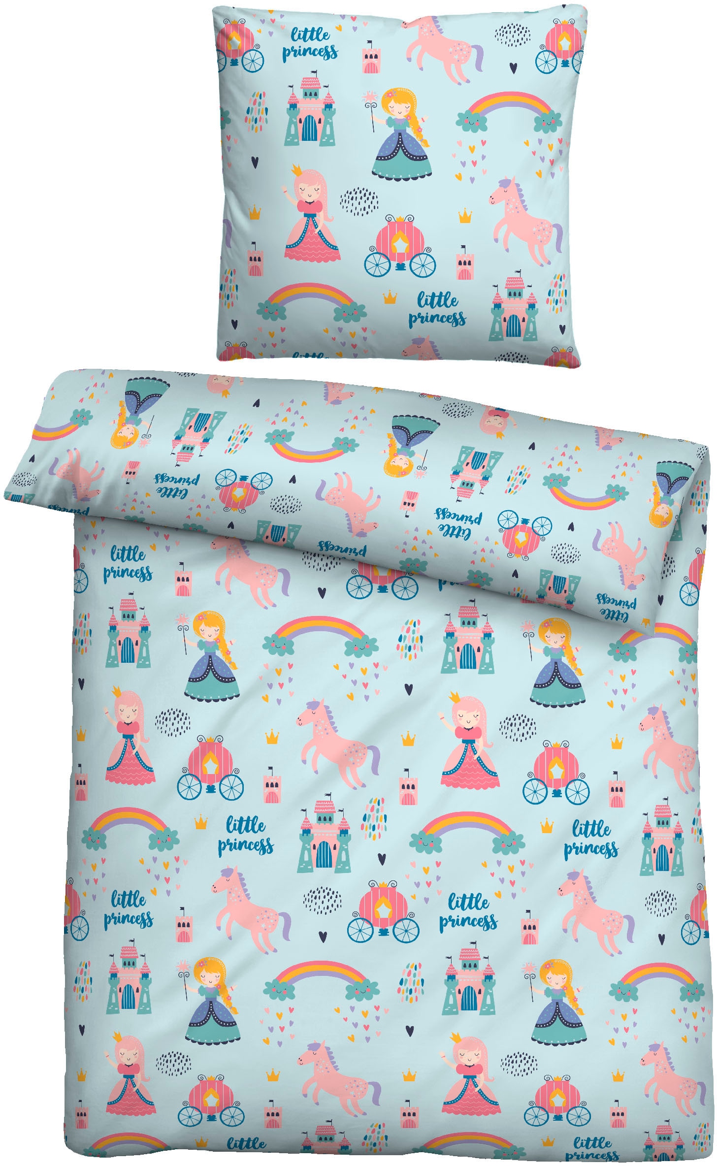 Biberna Bettwäsche "kleine Prinzessin" 2 Stk. wohlig warm + weich, pflegele günstig online kaufen