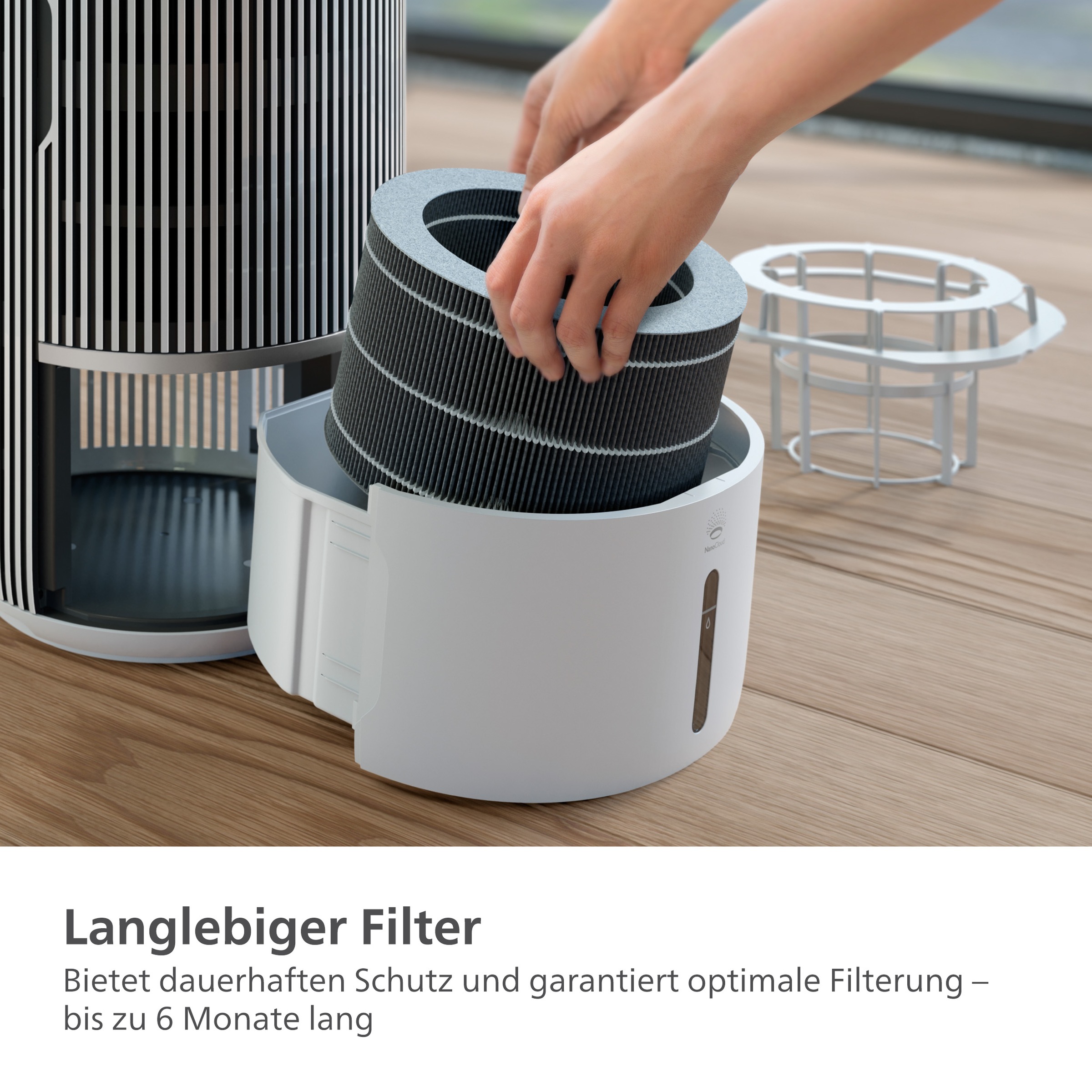 Philips Befeuchtungselement »FY3401/00 mit NanoCloud Technologie«, (1 tlg.), bis zu 6 Monate verwendbar, 1 Filter im Lieferumfang