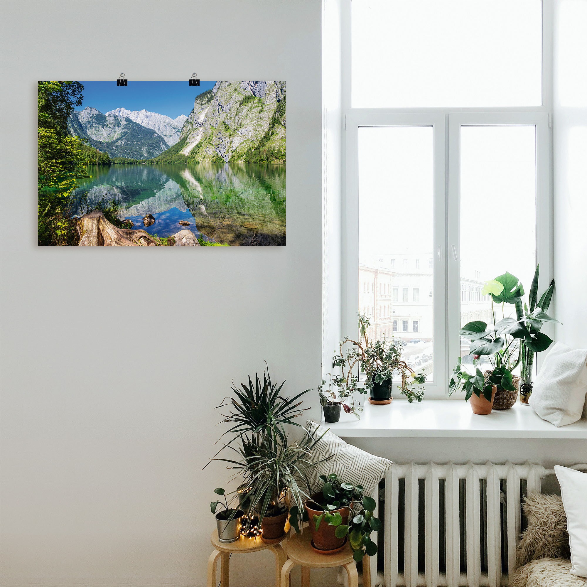 Artland Wandbild »Obersee Berchtesgadener Land Bayern«, kaufen BAUR als & Alpenbilder, in Leinwandbild, Wandaufkleber Poster in Berge | Größen Alubild, versch. (1 St.), oder